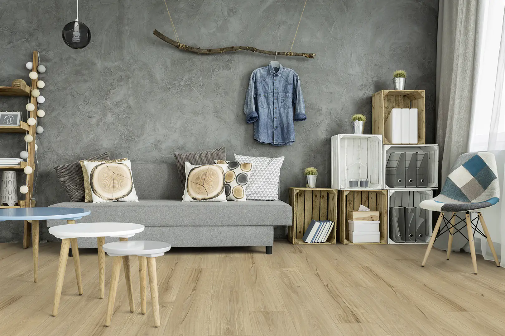 Classen Handmuster Vinylboden GreenVinyl Windeck Eiche dunkel Landhausdiele