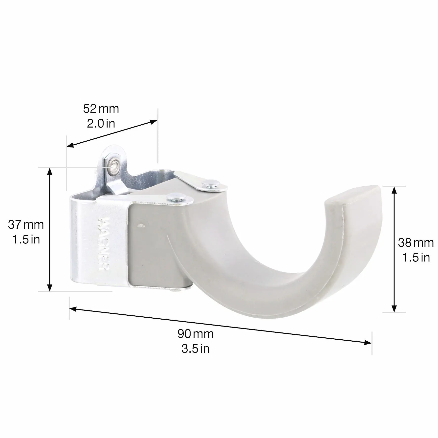 Wagner Wandhaken hooks4tools Hook Tragkraft bis 2 kg Kunststoff grau