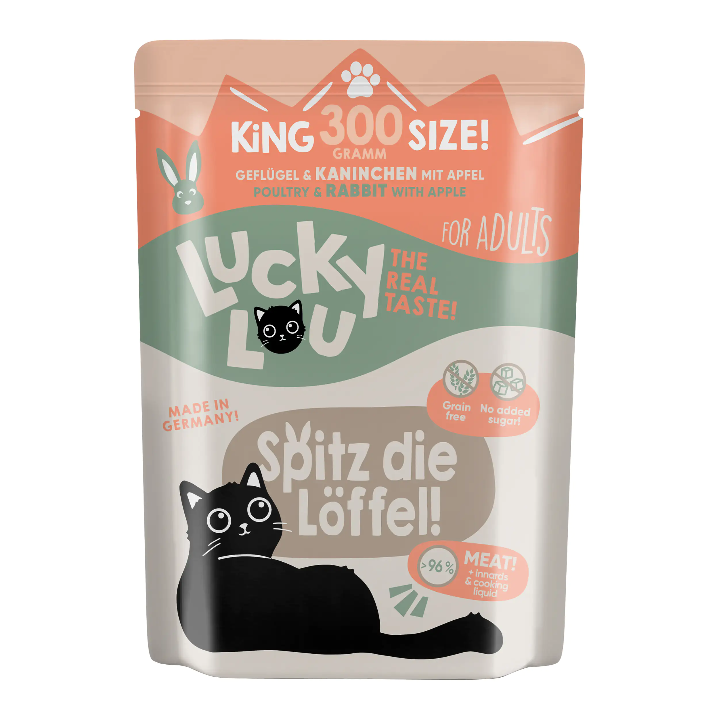 Lucky Lou Katzenfutter Geflügel und Kaninchen 300 g Lucky Lou Katzenfutter Geflügel und Kaninchen 300 g