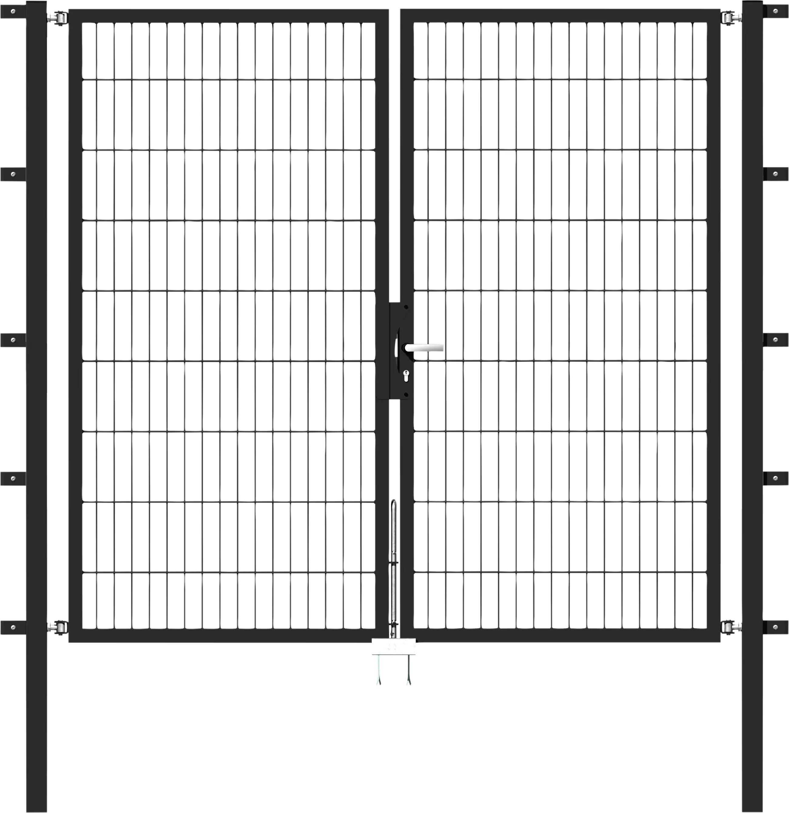 Alberts Stabgitter Doppeltor Flexo 200 x 180 cm anthrazit zE