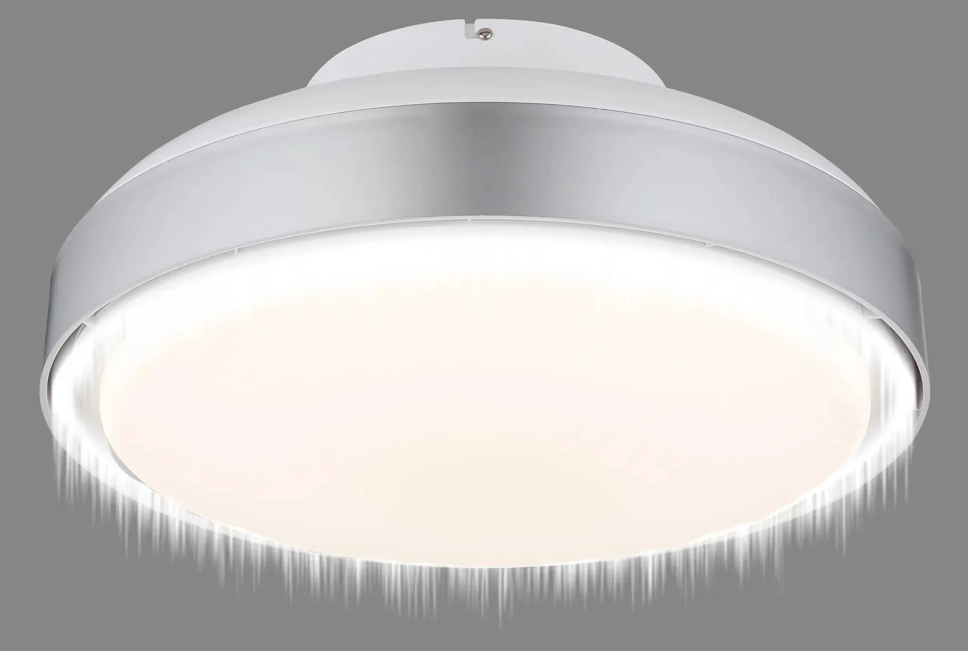 Globo Deckenventilator Carney Ø 45 cm 35 W silber CCT