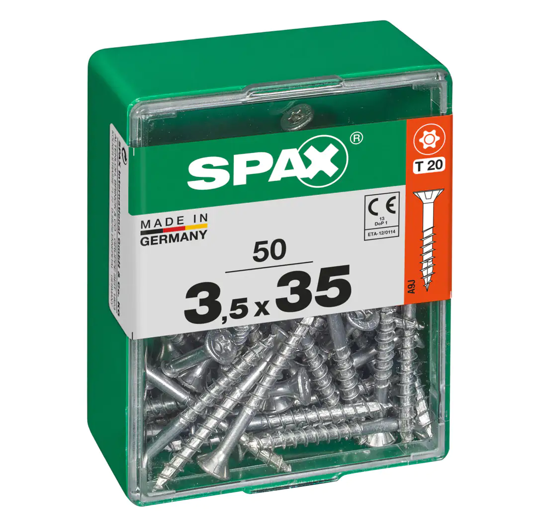 Spax Universalschrauben 3.5 x 35 mm TX 20 - 50 Stk. Spax Universalschrauben 3.5 x 35 mm TX 20 - 50 Stk.