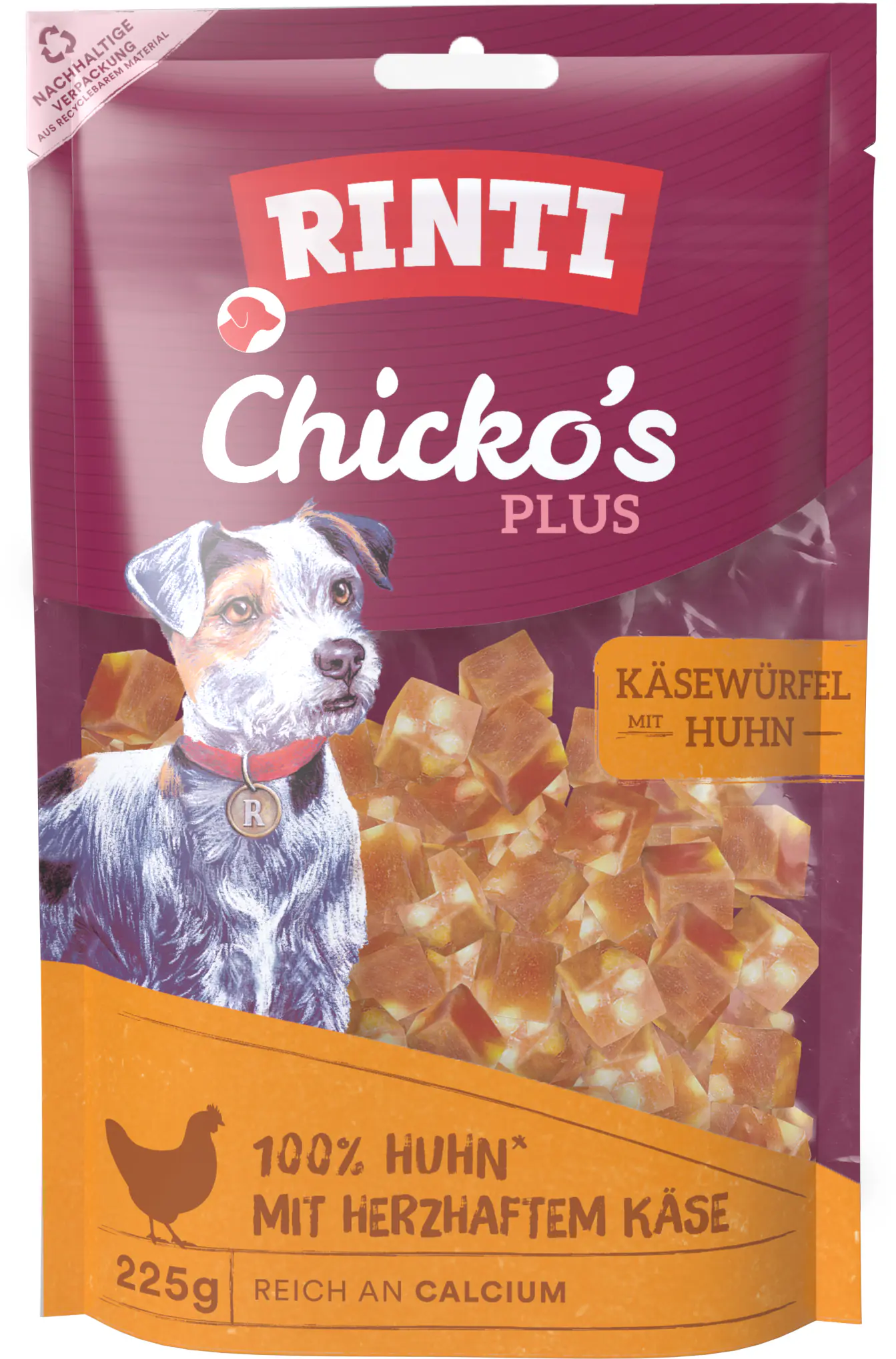 Rinti Hundesnack Chicko mit Käse + Huhn 225 g Rinti Hundesnack Chicko mit Käse + Huhn 225 g