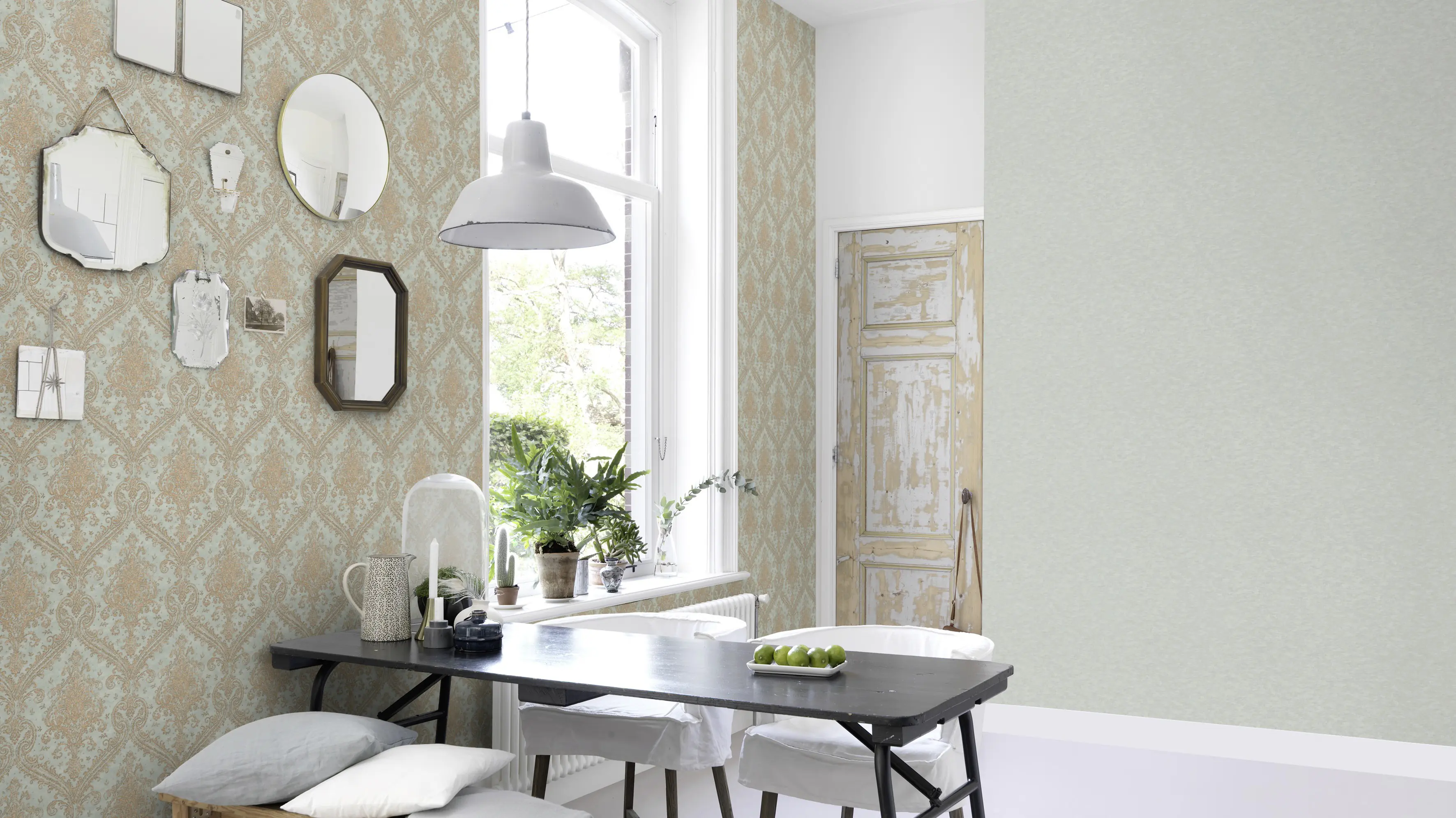 Rasch Vliestapete 420630 Saphira uni blau 10,05 x 0,53 m