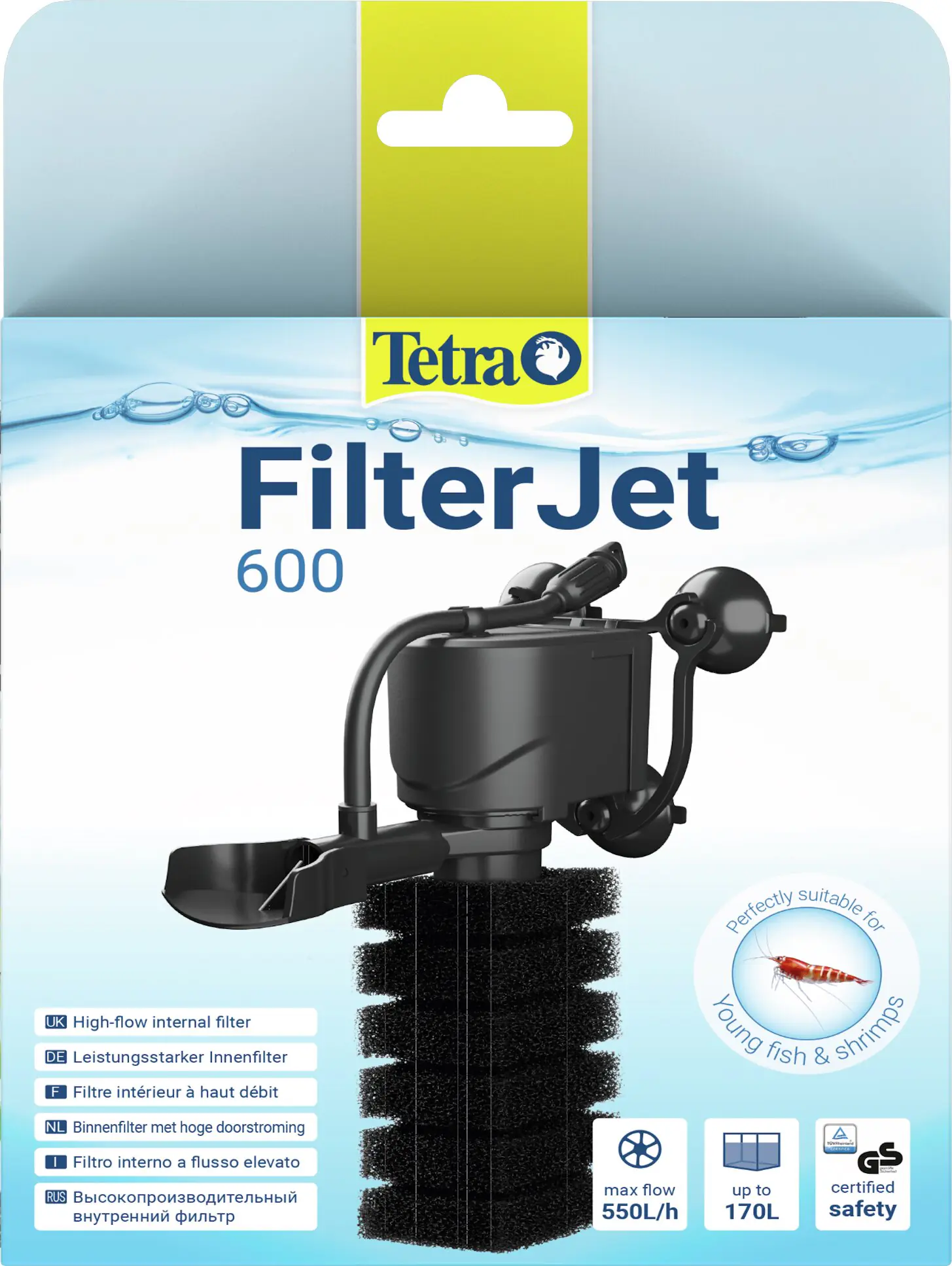 Tetra Innenfilter FilterJet 600 für Aquarien bis 120 - 170 L