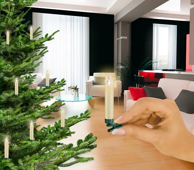 Krinner Lumix Weihnachtsbaumkerzen Classic mini Erweiterung 6 LED elfenbein Krinner Lumix Weihnachtsbaumkerzen Classic mini Erweiterung 6 LED elfenbein