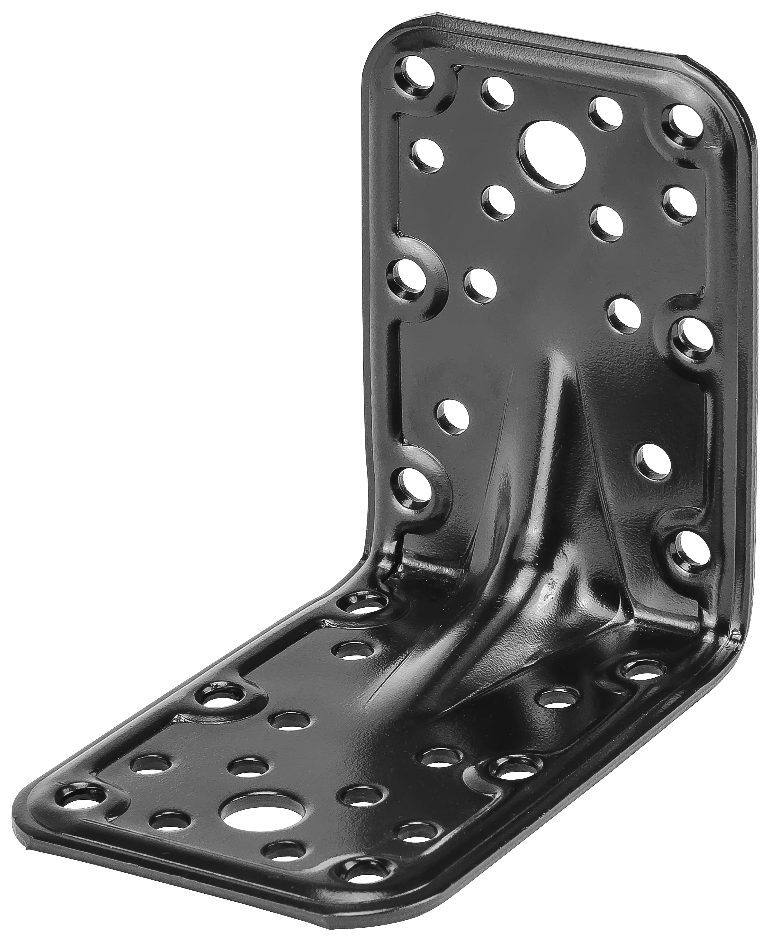 Vormann Combi-Winkelverbinder 60 x 60 mm Stahl schwarz mit Sicke