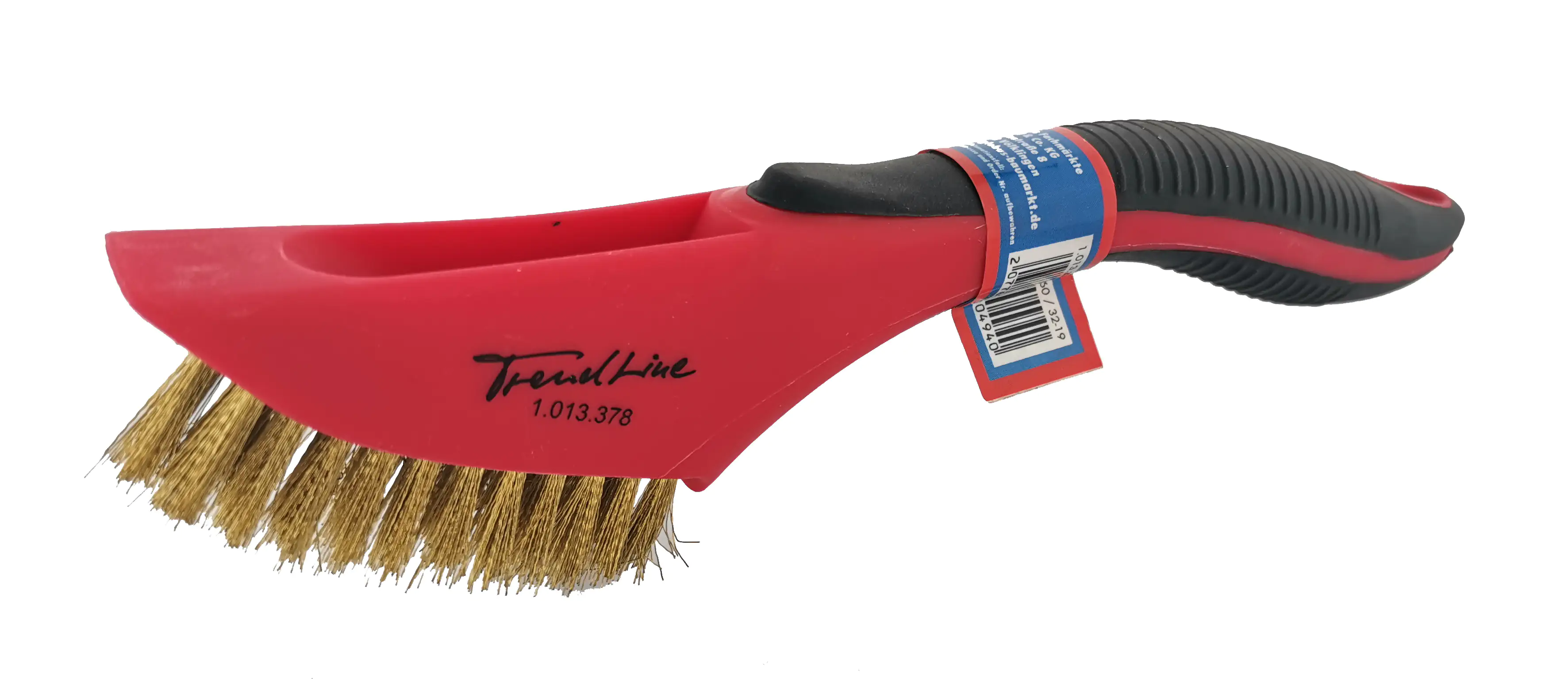 4333692043588 TrendLine Drahtbürste Messing 3-reihig Kunststoffgriff