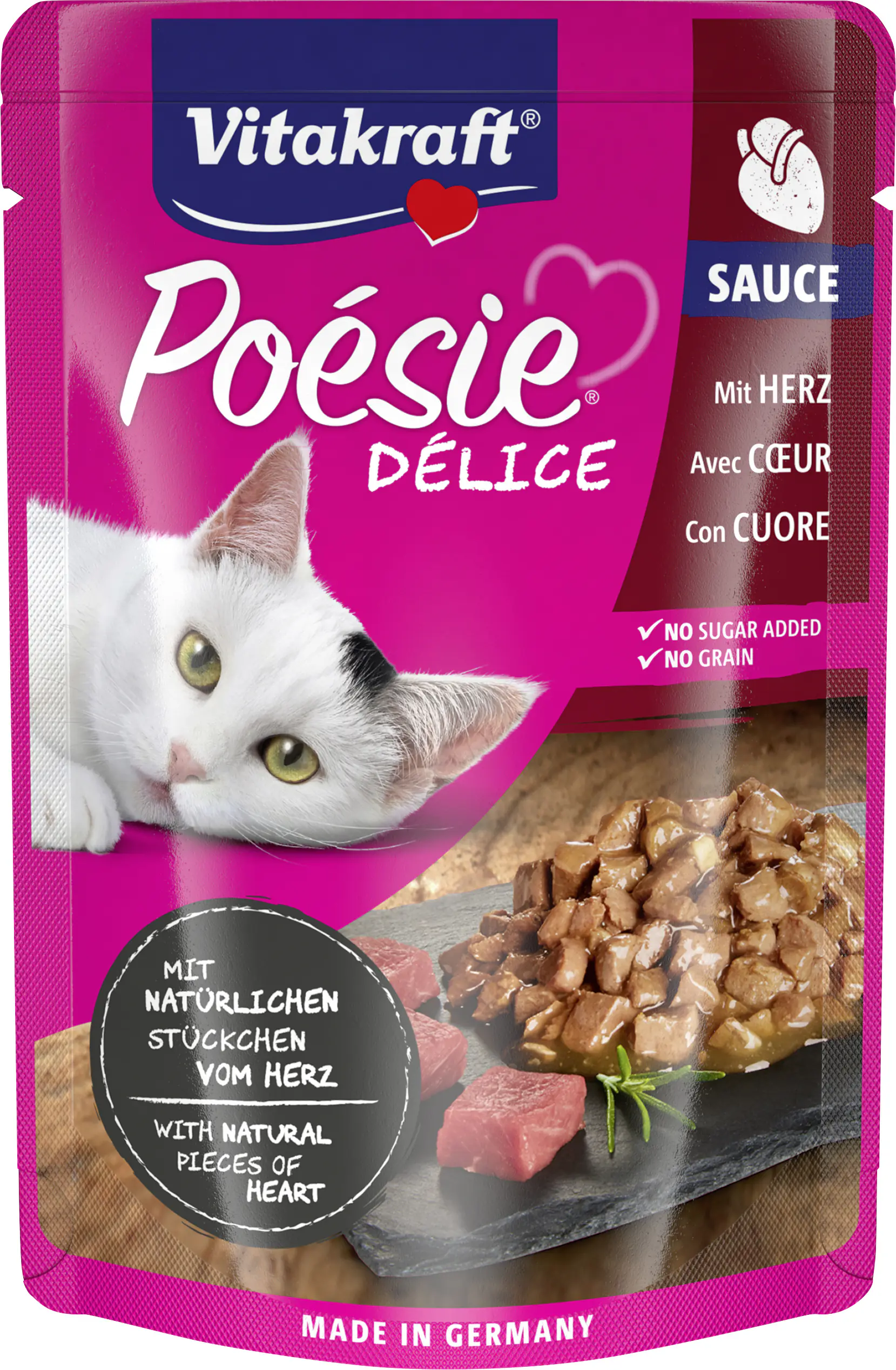 Vitakraft Poésie Katzenfutter Délice Sauce Herz 85 g Vitakraft Poésie Katzenfutter Délice Sauce Herz 85 g