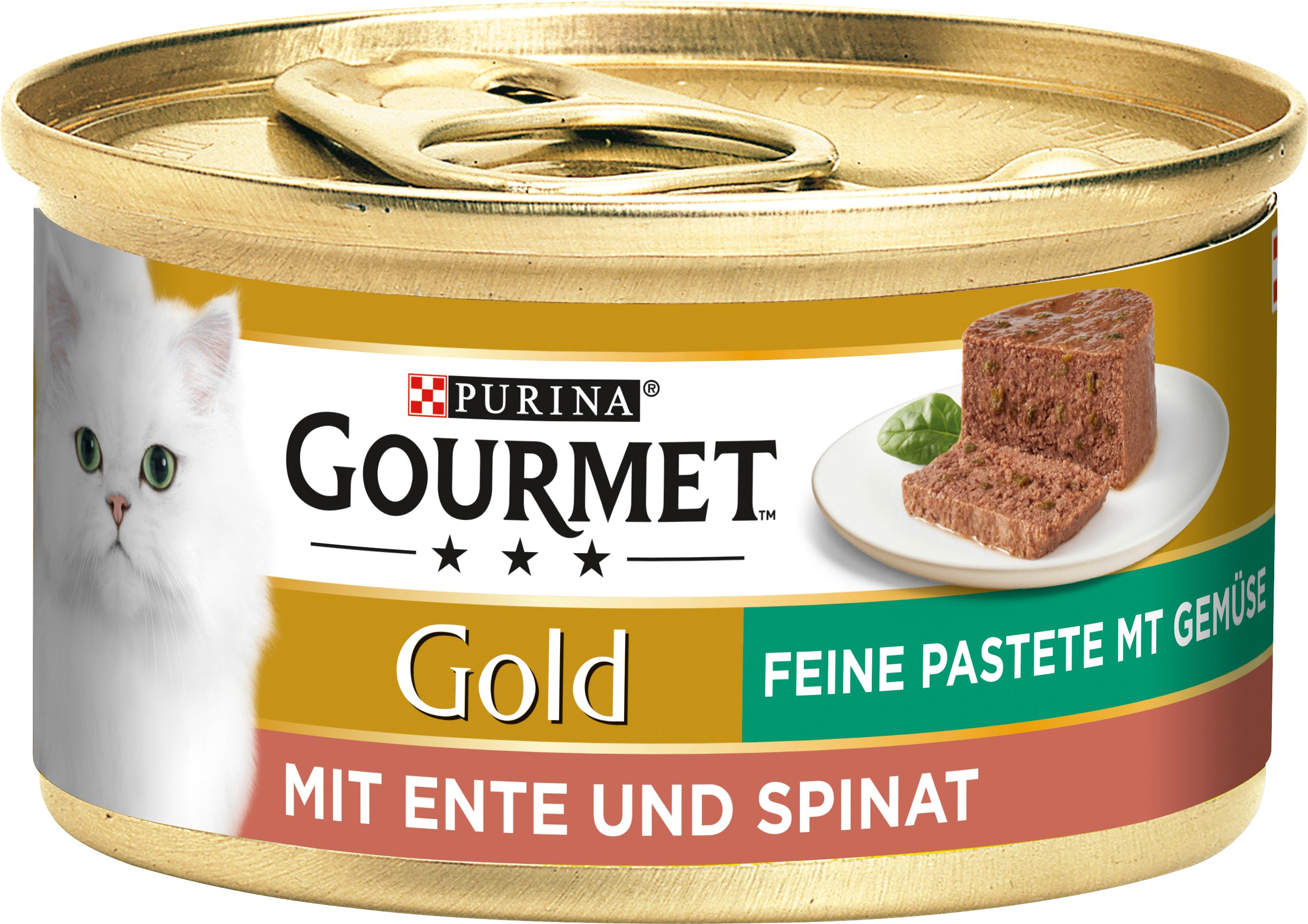 Gourmet Gold Feine Pastete mit Gemüse Ente und Spinat 85 g Gourmet Gold Feine Pastete mit Gemüse Ente und Spinat 85 g
