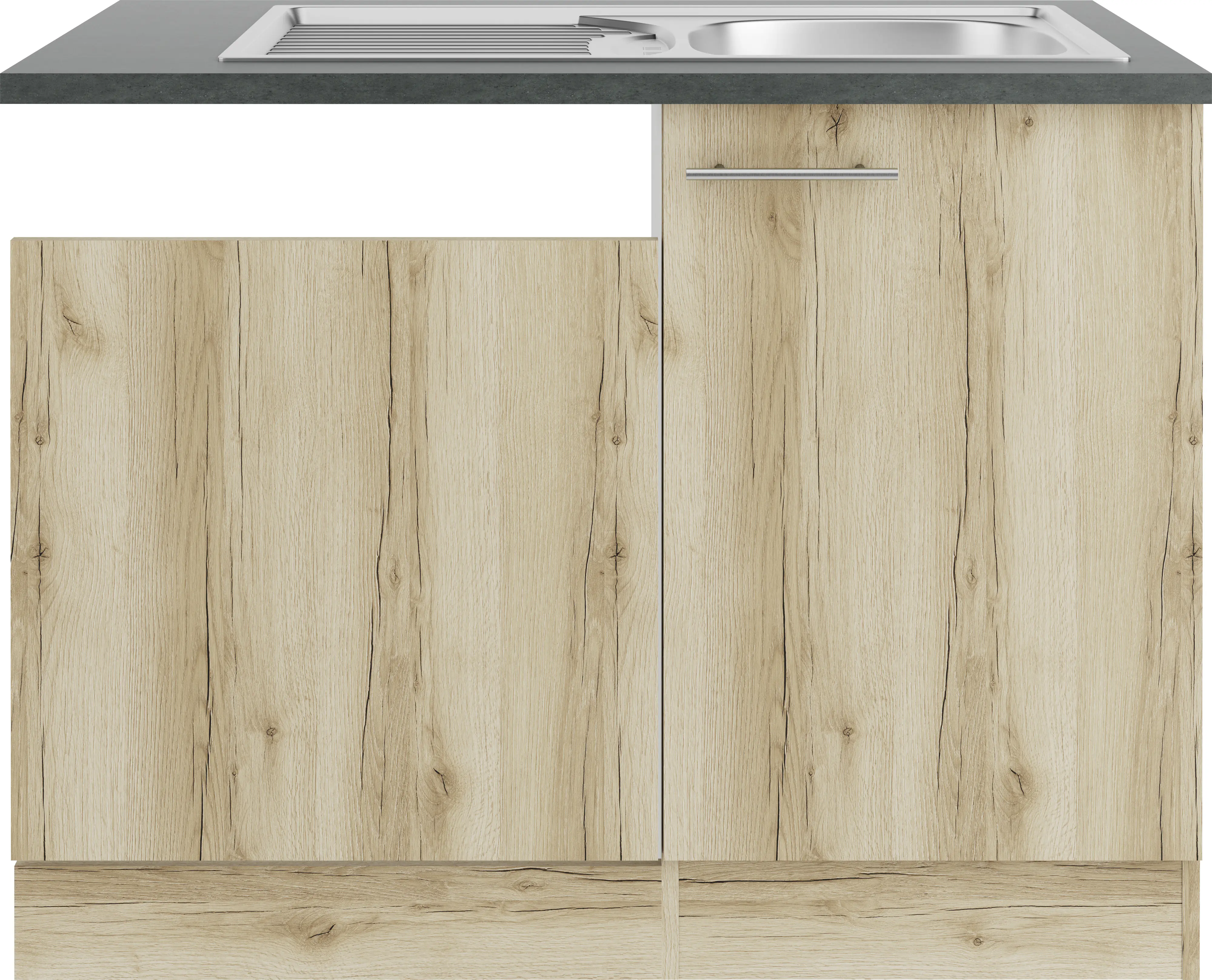 Optifit Spüle mit Unterschrank-Set Livorno 290 eiche 110 cm