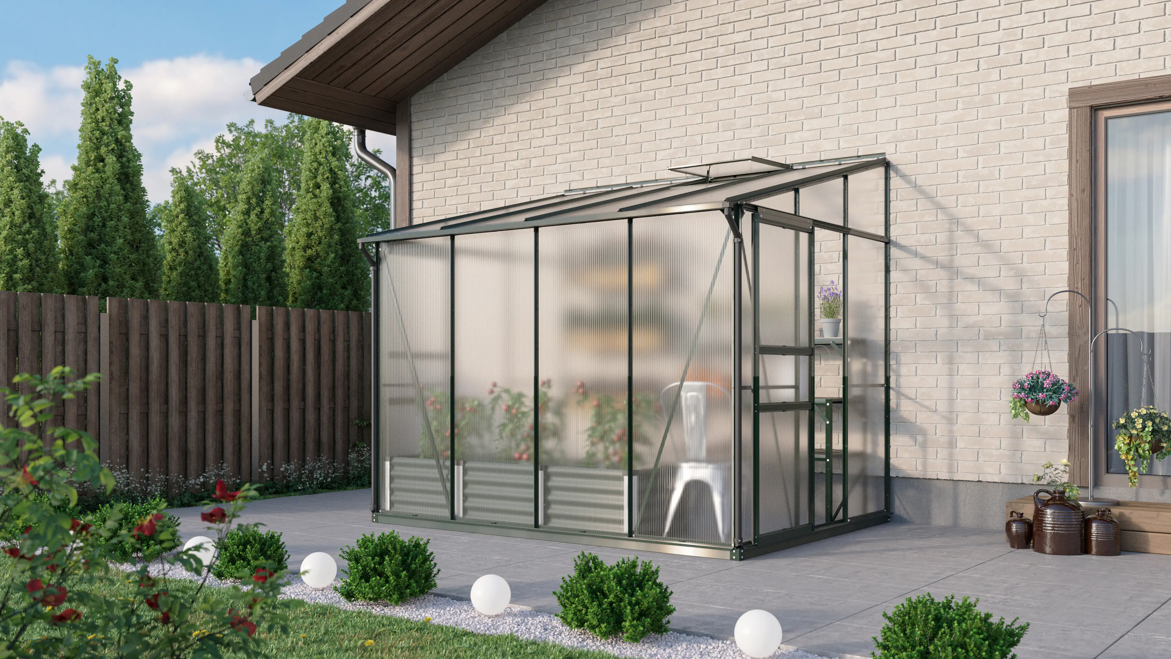 Vitavia Gewächshaus Osiris 5200 201 x 262 cm 6 mm HPK