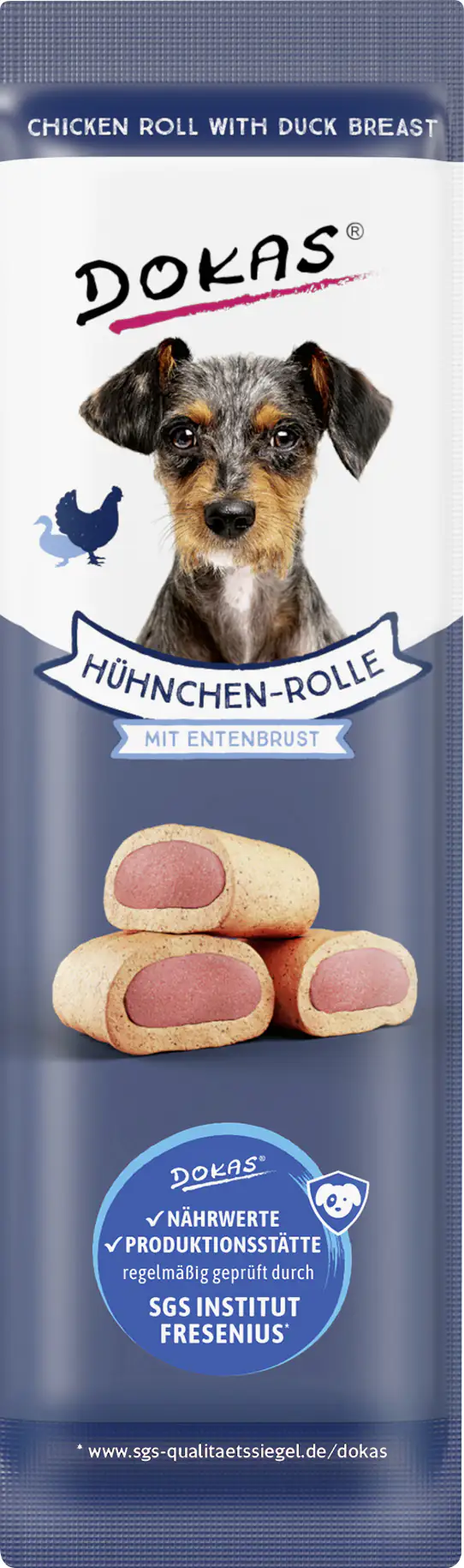 Dokas Hühnchen-Rolle mit Ente 10 g