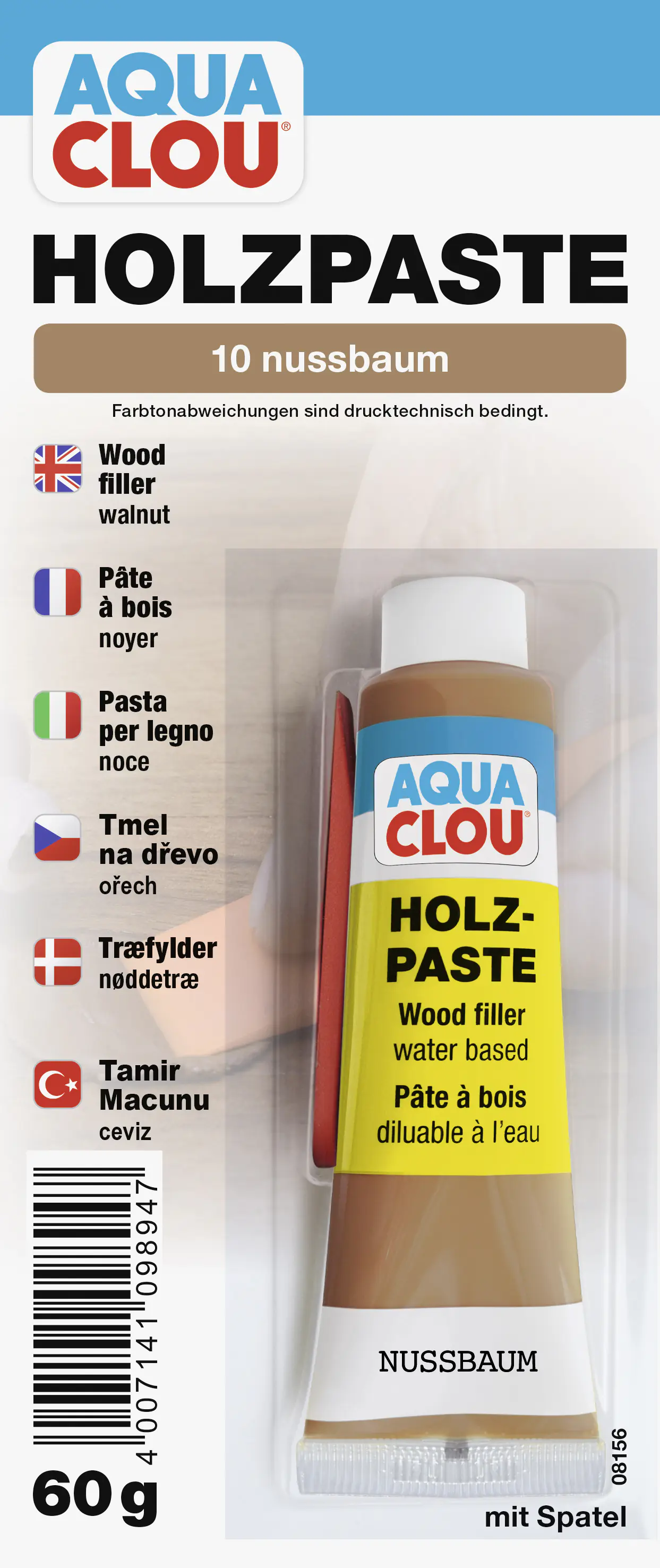 Clou Holzpaste 60 g nussbaum