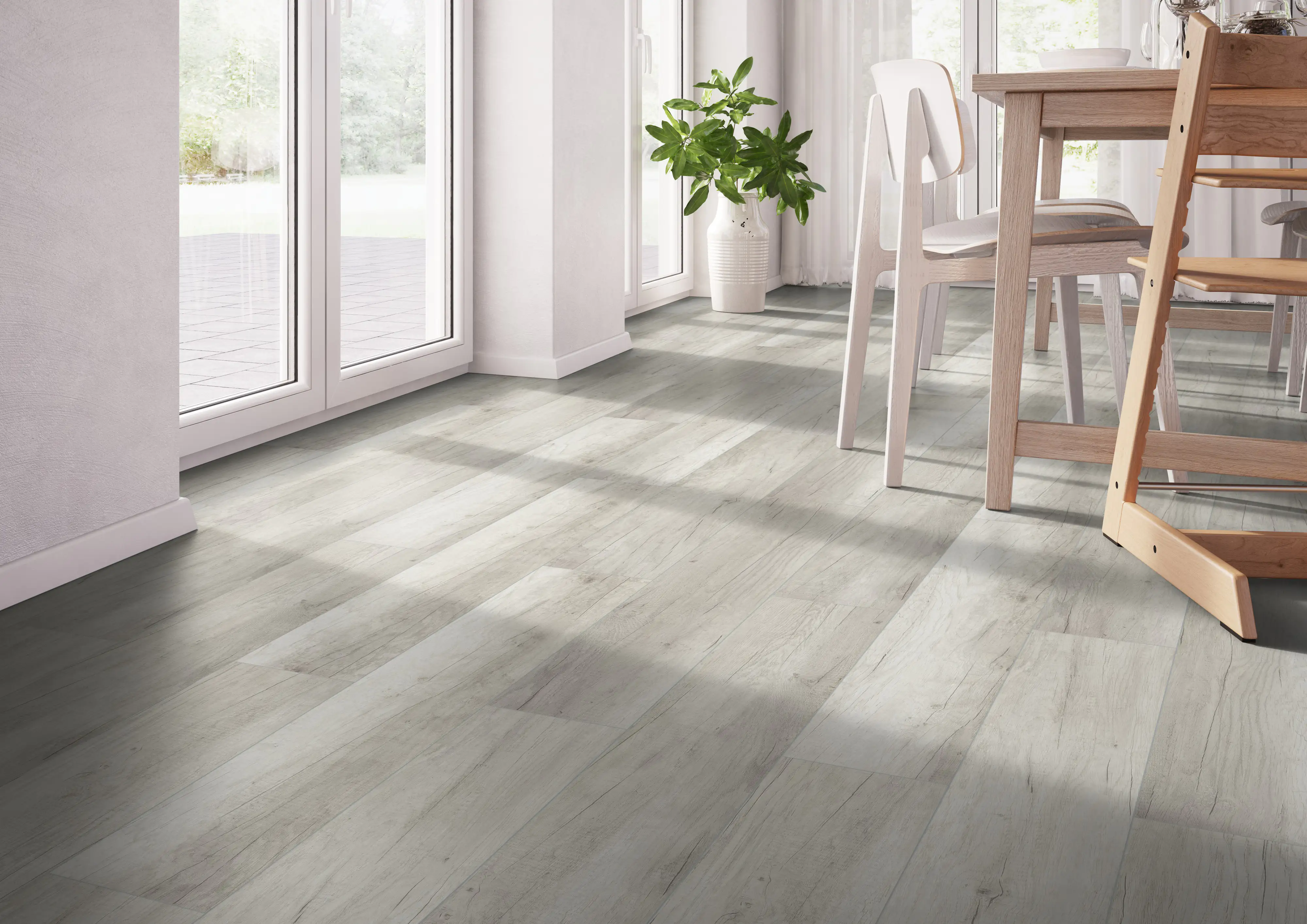 4003992549409_2071359 Classen Laminat Megaloc Aquaprotect 128,5 x 19,2 cm 8 mm Oak light grey