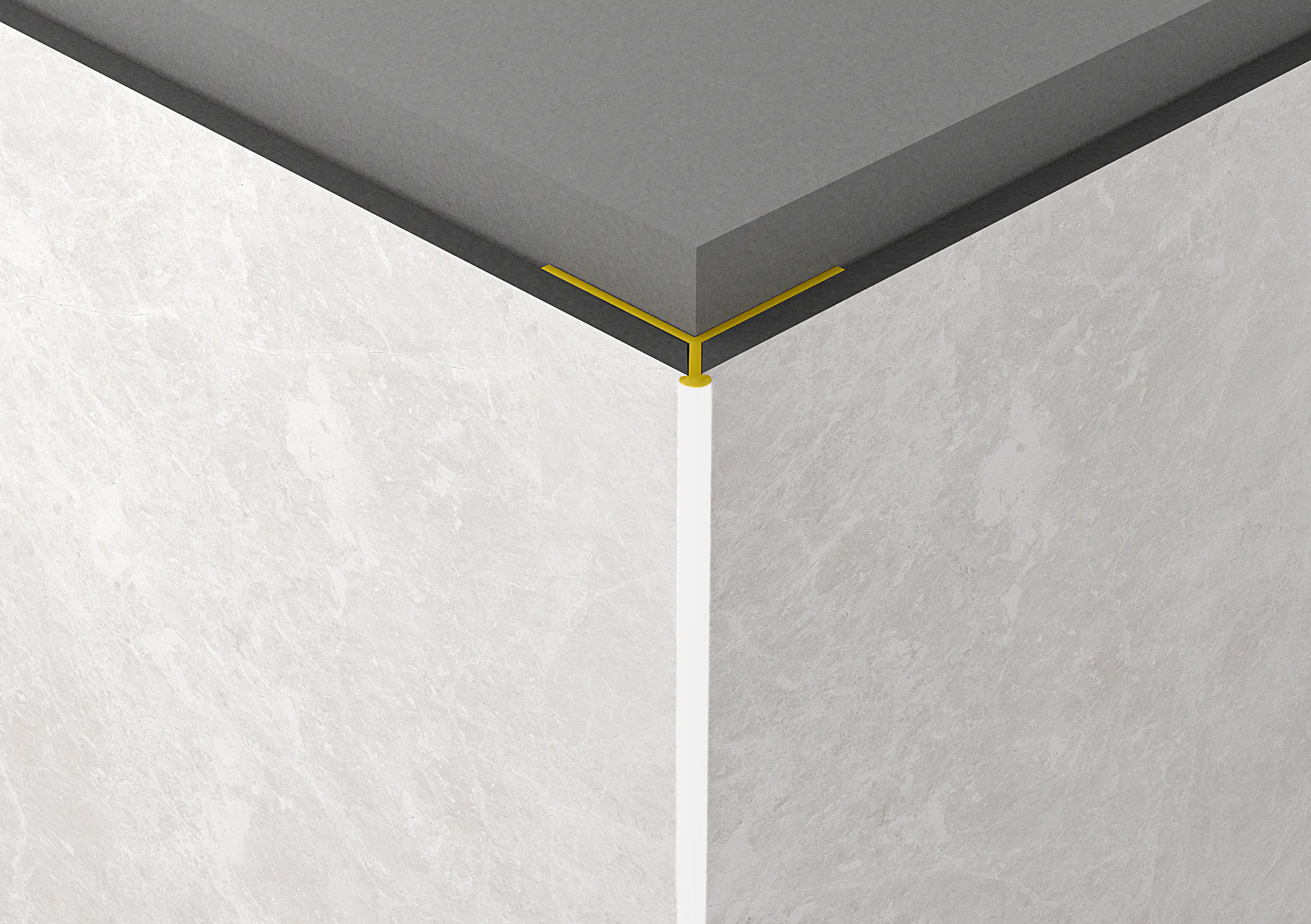 Rock the Wall Außenecke weiß 280 x 2,7 x 2,76 cm