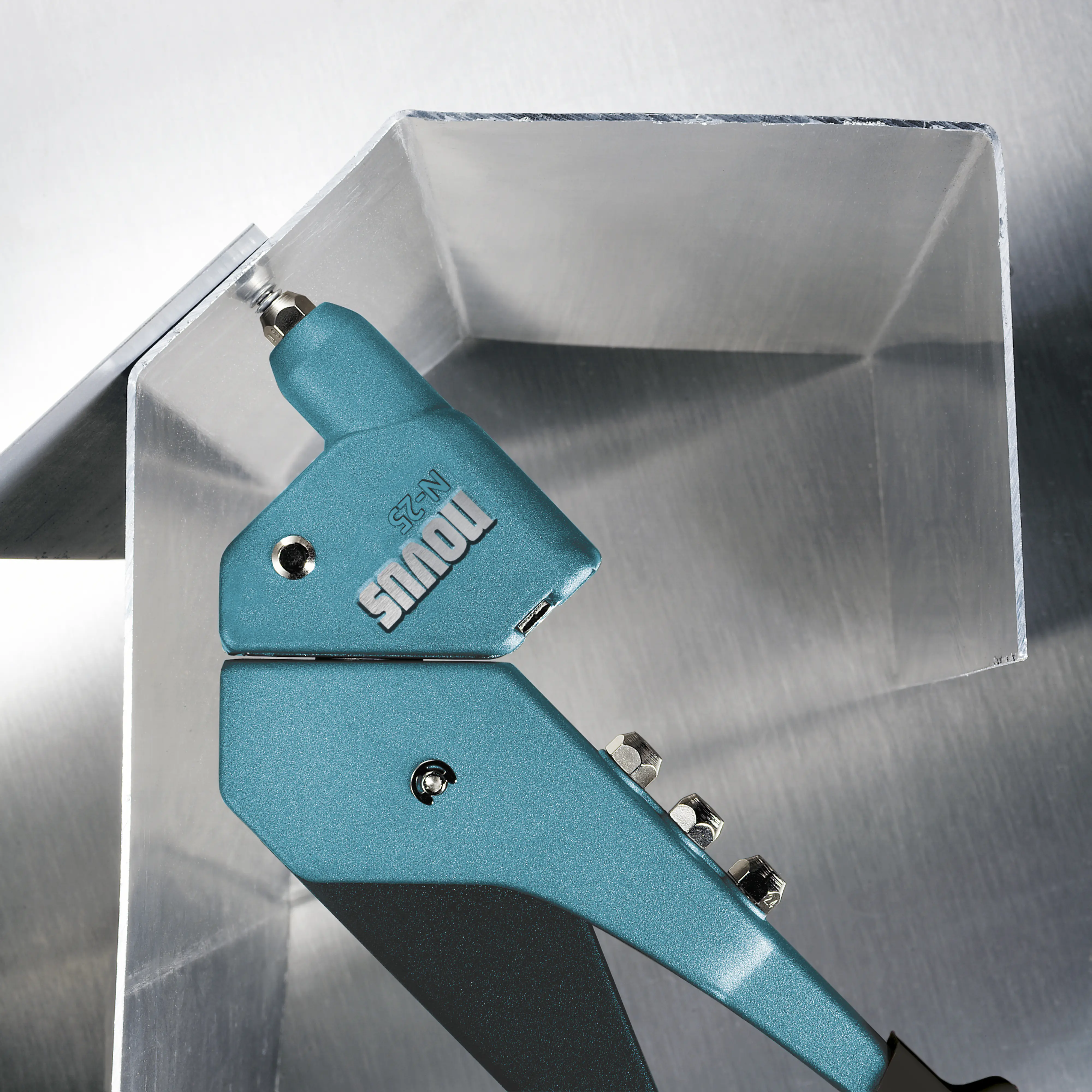 Novus Blindnietzange N-25 Blue 360° Schwenkkopf