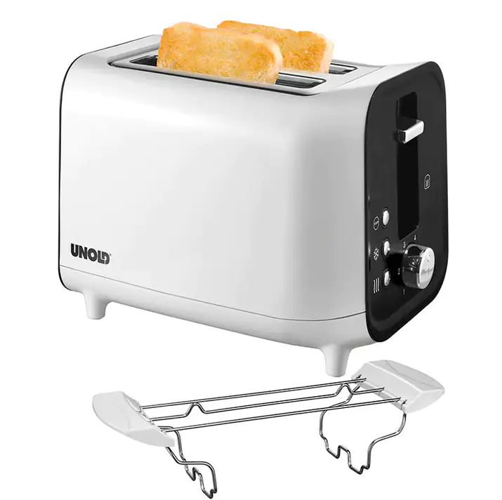 Unold 2-Scheiben-Toaster Shine white 800 Watt, 4 Funktion