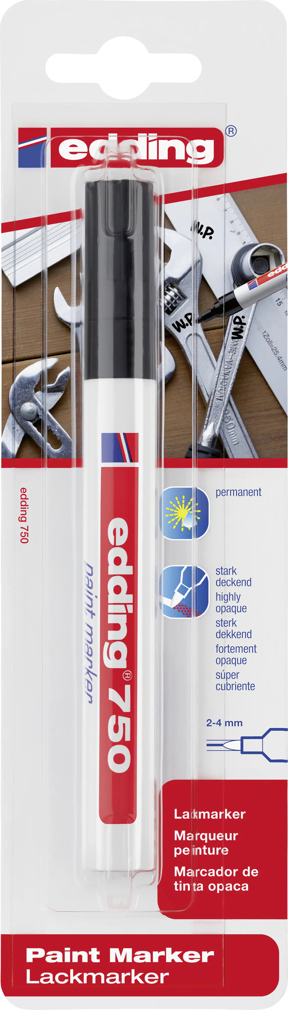 edding 750 paint marker schwarz kaufen | Globus Baumarkt