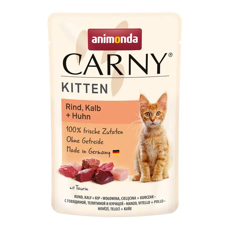 Animonda Carny Kitten Rind Kalb & Huhn Katzenfutter 85 g