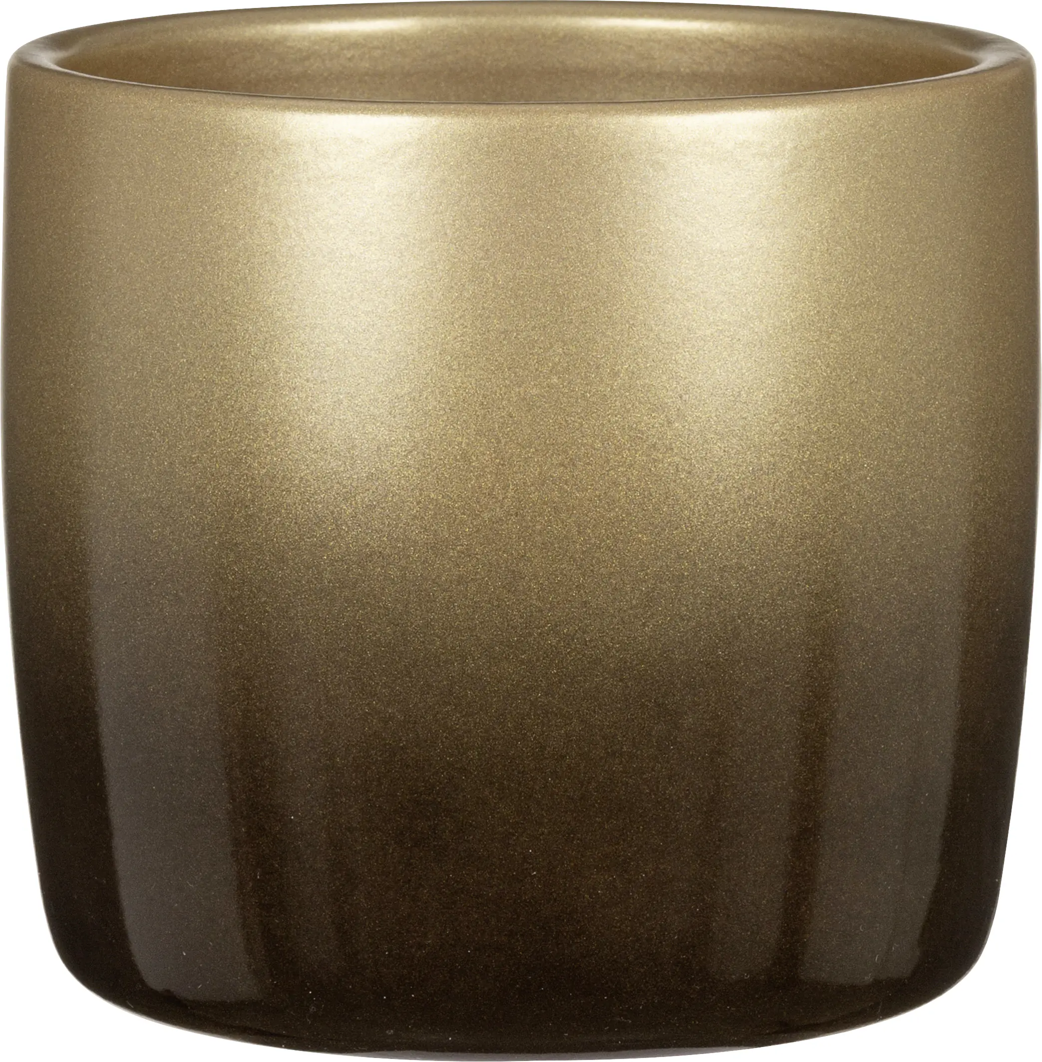 Scheurich Übertopf gold 13,5 x 13,5 cm Keramik 