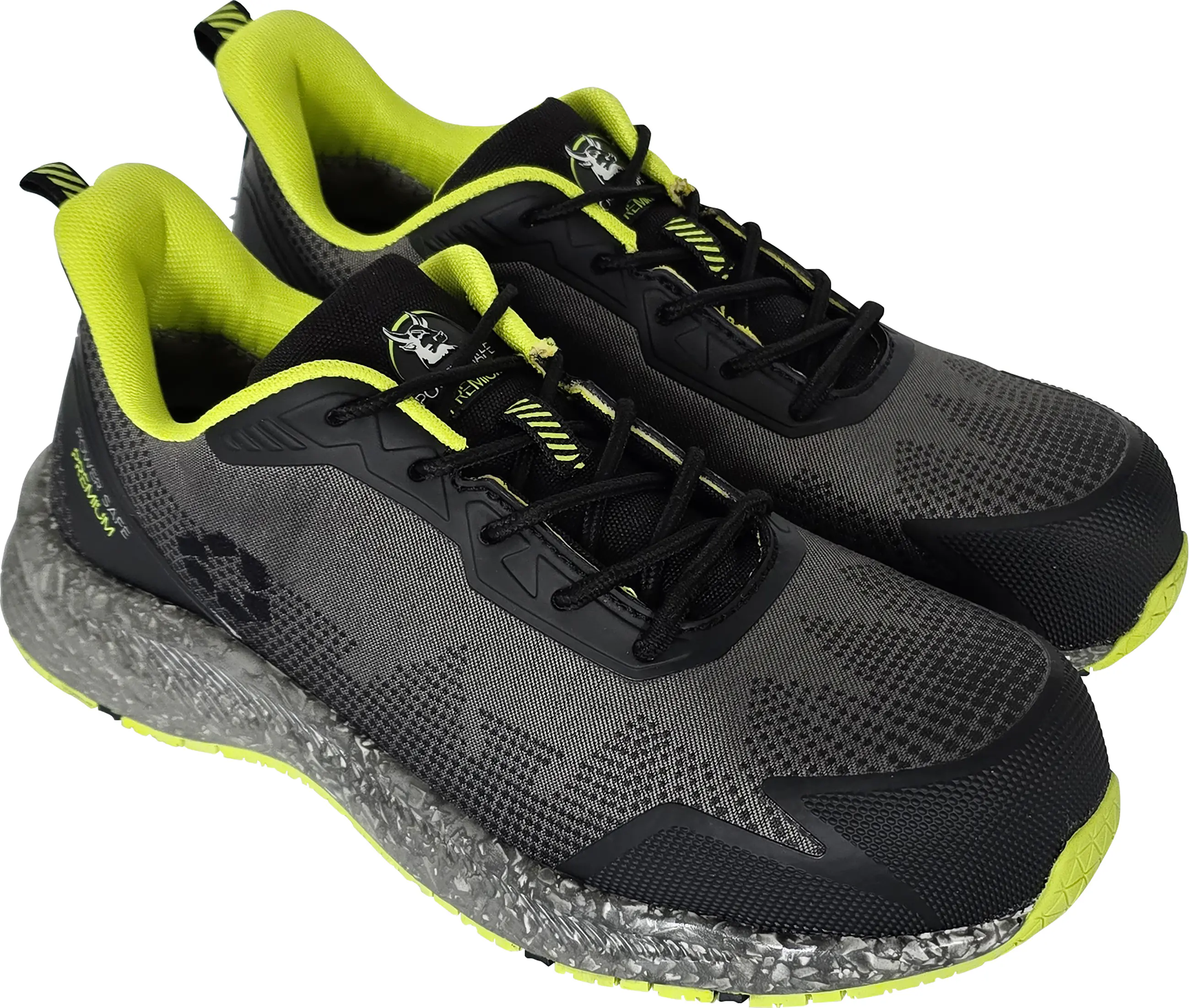 Sicherheitshalbschuh Ecostar Low S1P schwarz-neongrün 