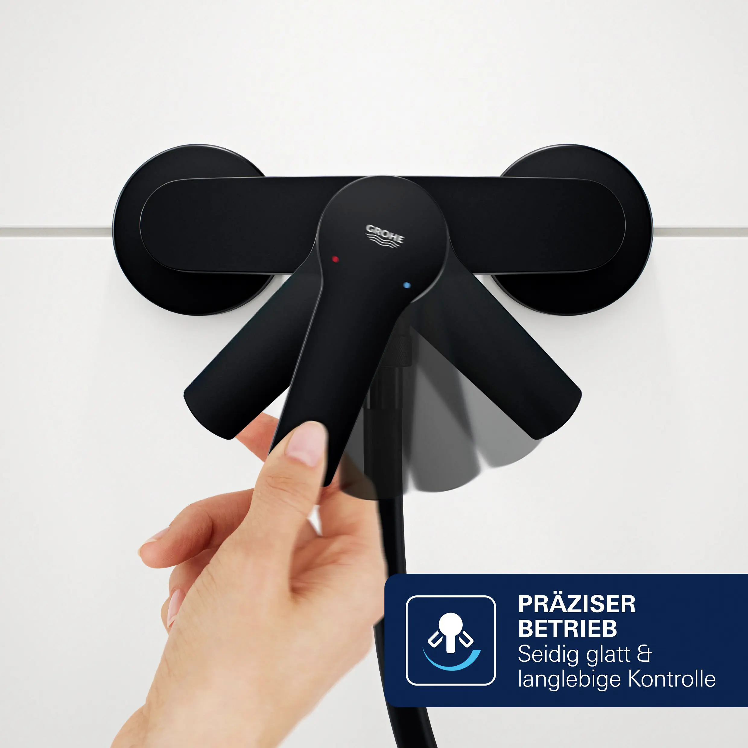 Grohe Duscharmatur Dice schwarz matt