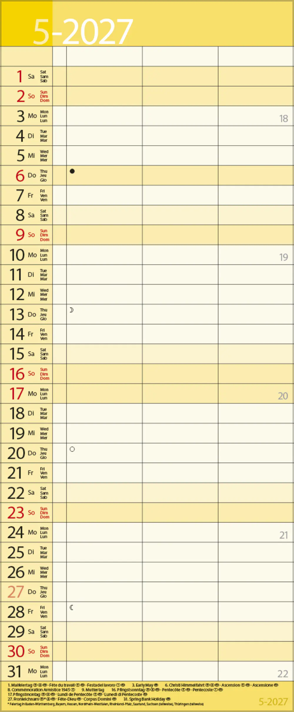 Korsch Kalender Timer for 2 Lifestyle 2027