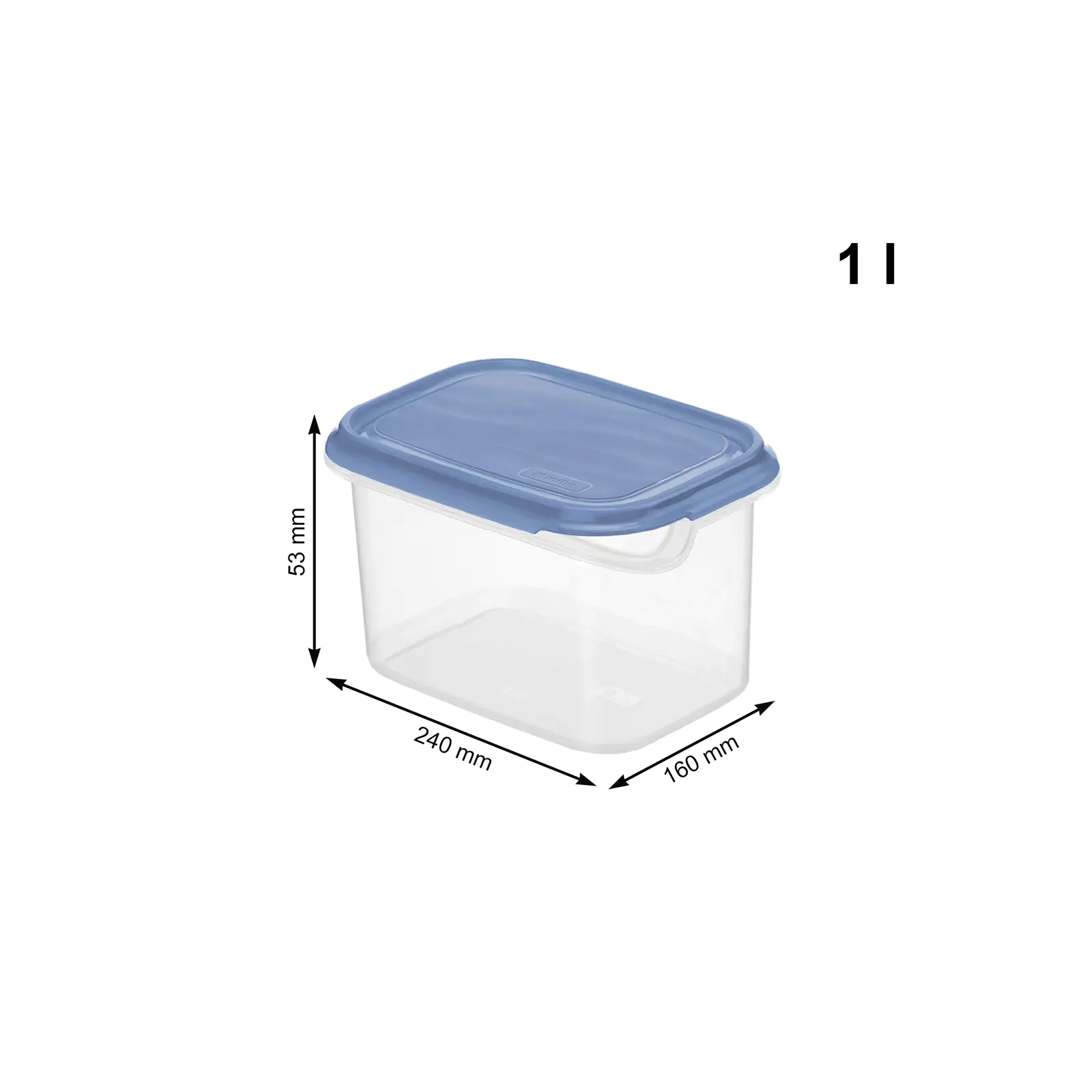 Rotho Kühlschrankdose Rondo 1 l horizon blau