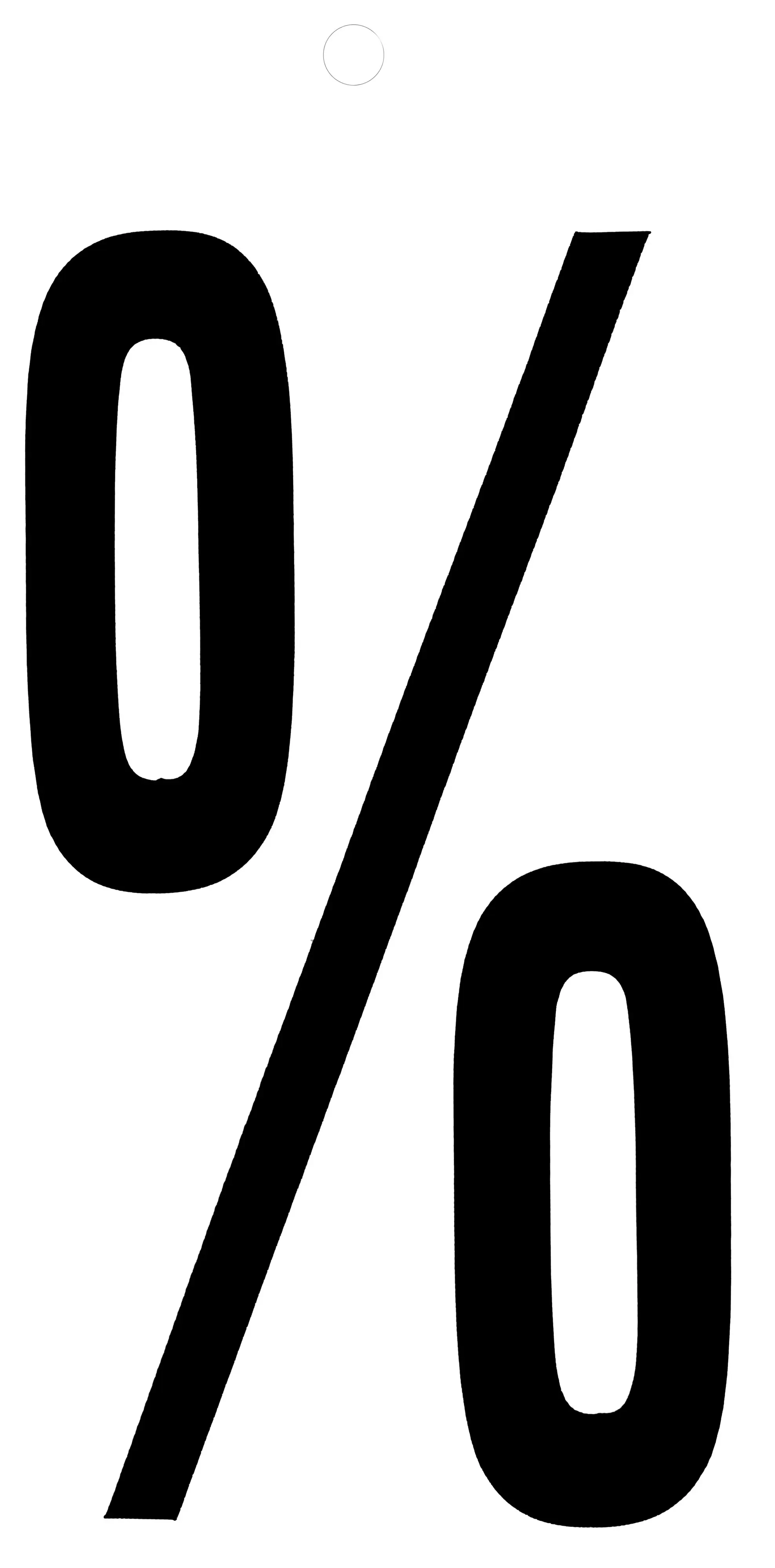 Conmetall Aufkleber % PVC 10 cm schwarz