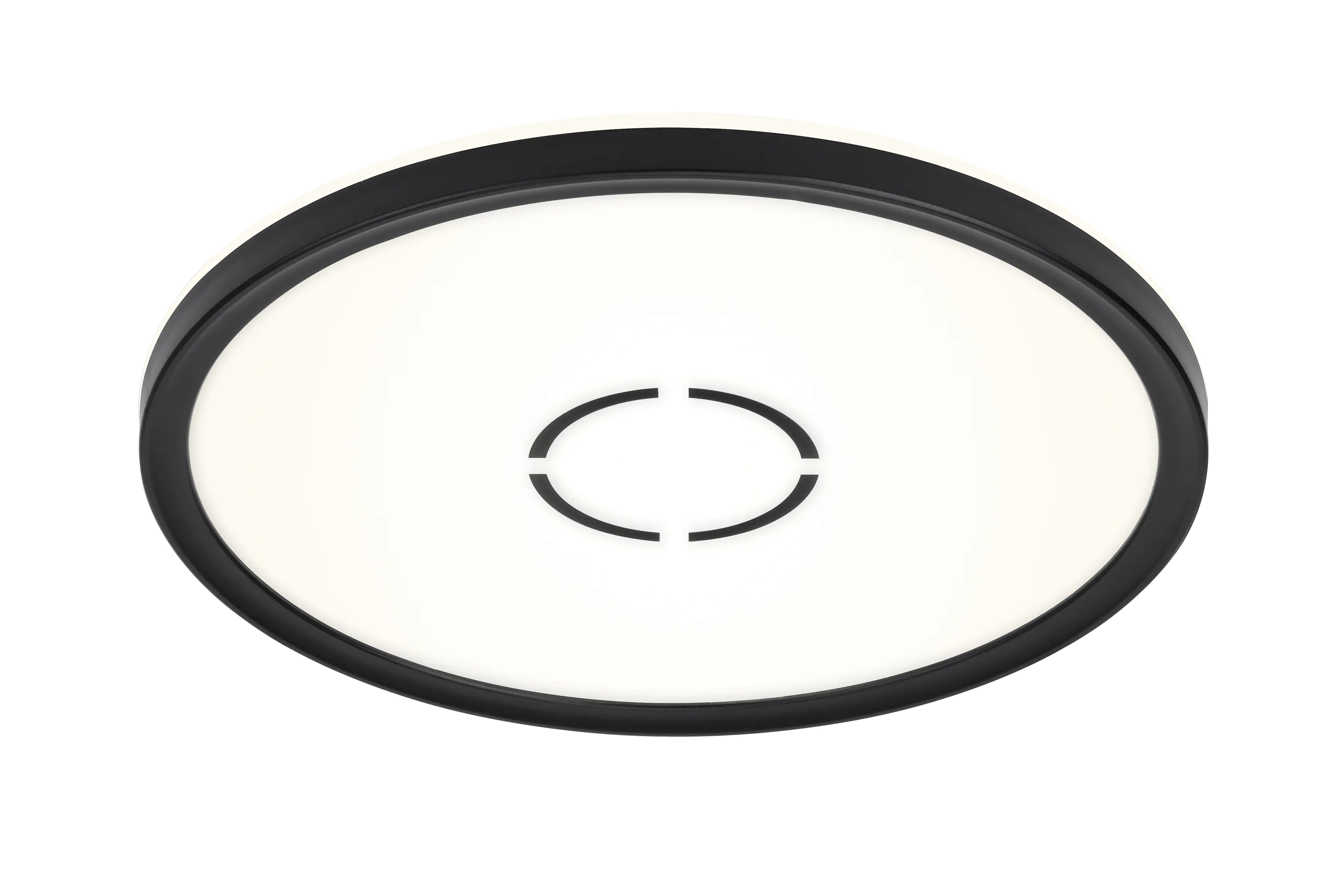 Briloner Slim LED Panel Free schwarz Ø 29,3 cm mit Backlight-Effekt