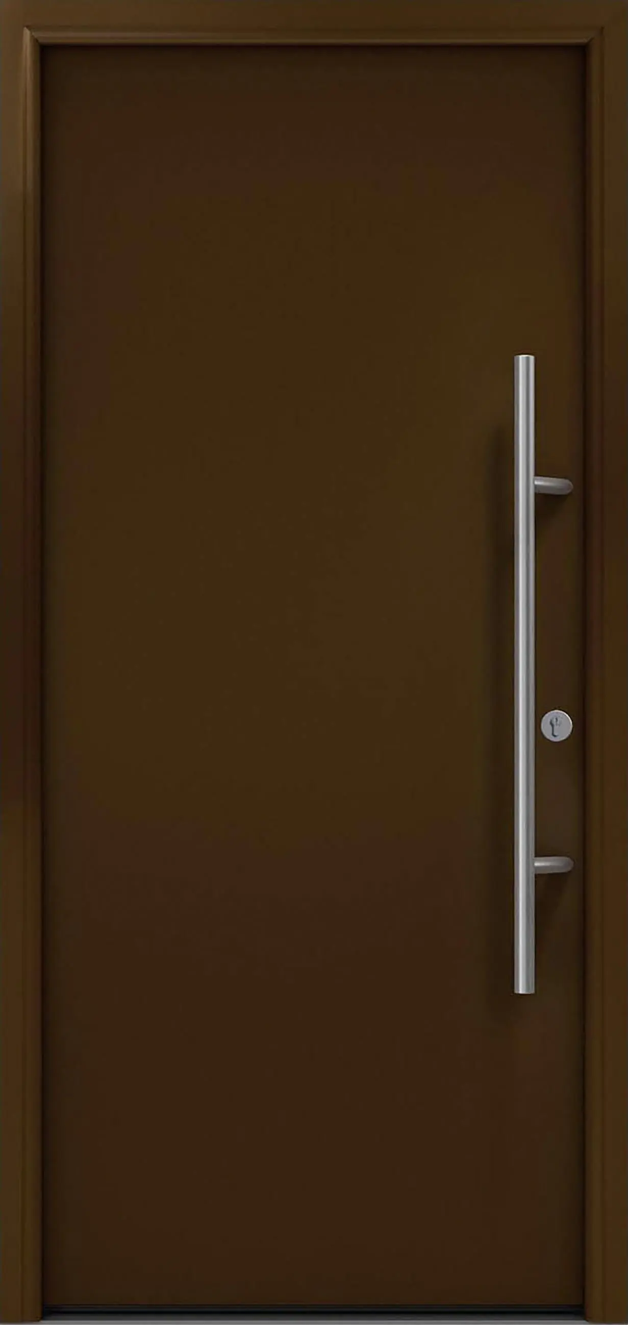 EcoStar Haustür ISOPRO Secur IPS 010 RC2 terrabraun 110 x 210 cm