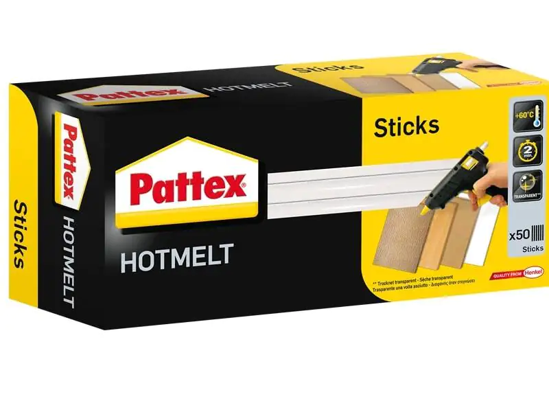 Pattex Holtmelt Heißklebesticks transparent, 50 Stück