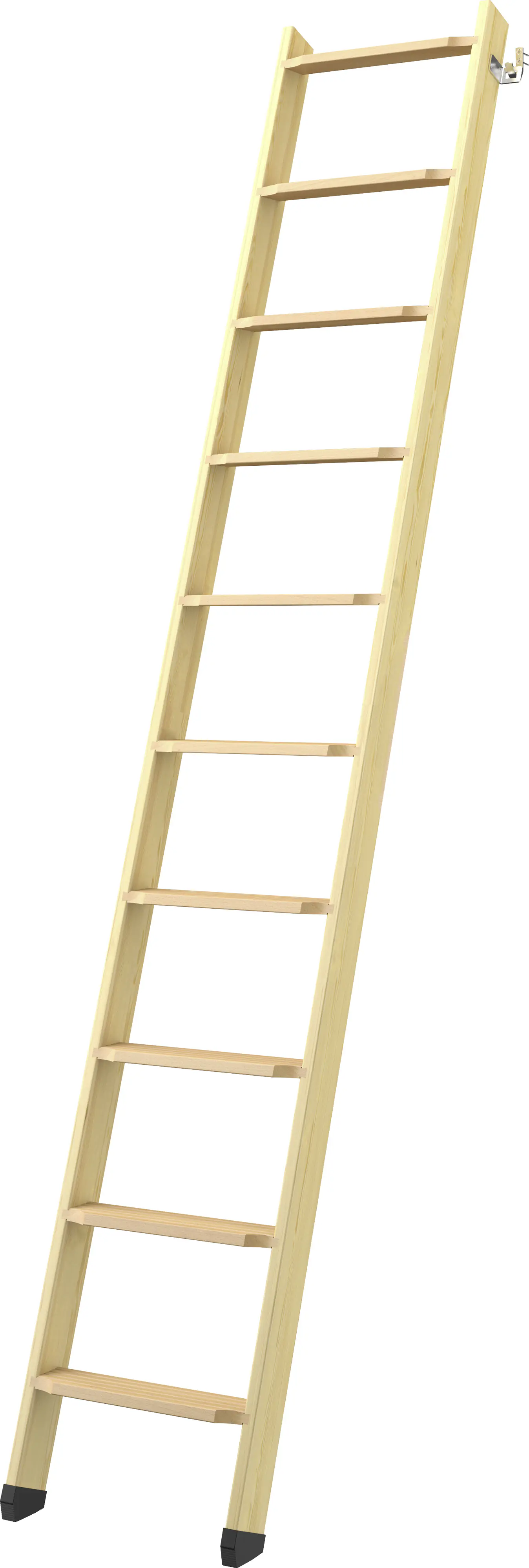 Dolle Hochbettleiter mit 10 Stufen mit Buche-Stufen