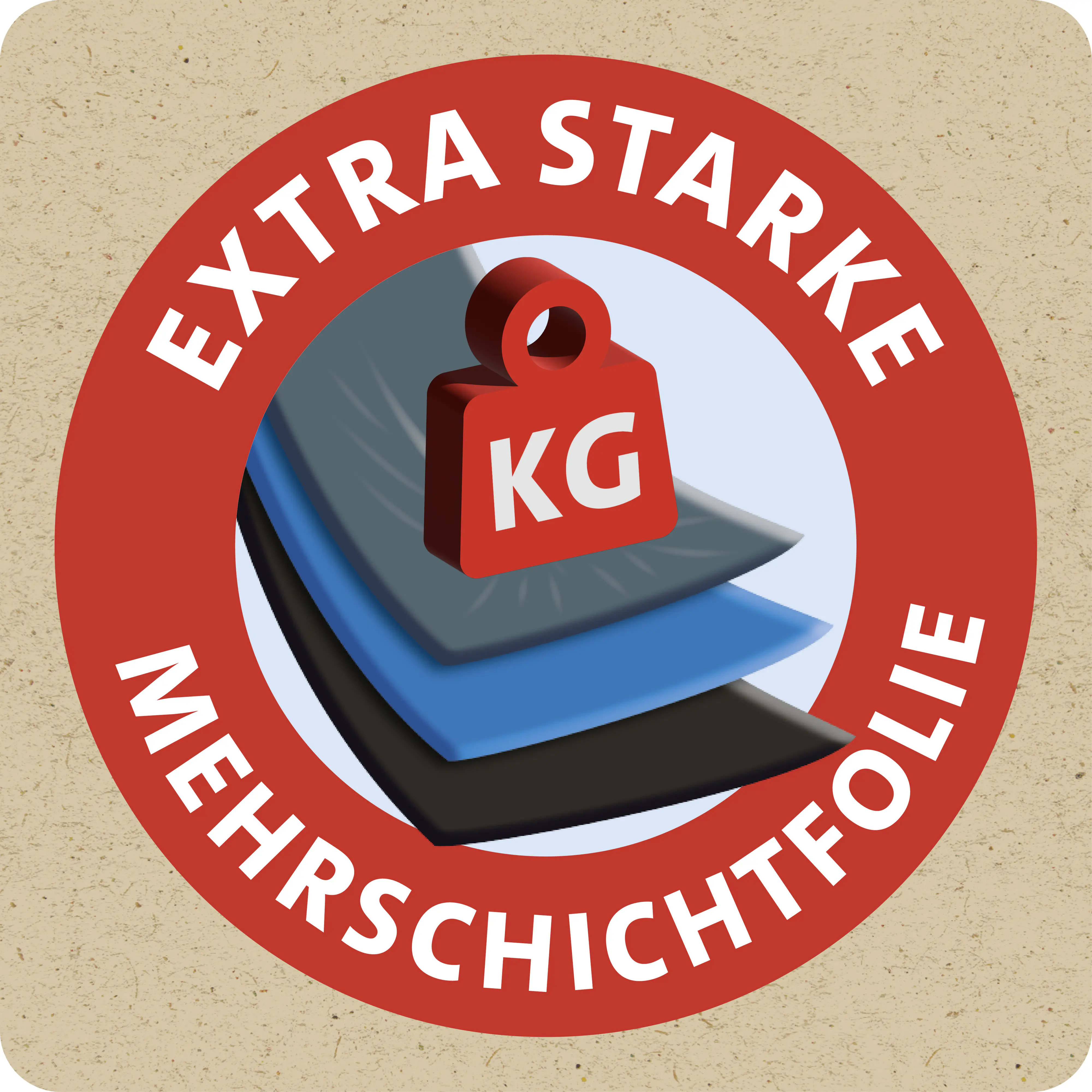 Swirl® Schwerlast-Säcke Profi mit Zugband 60 L Reißfest & Dicht