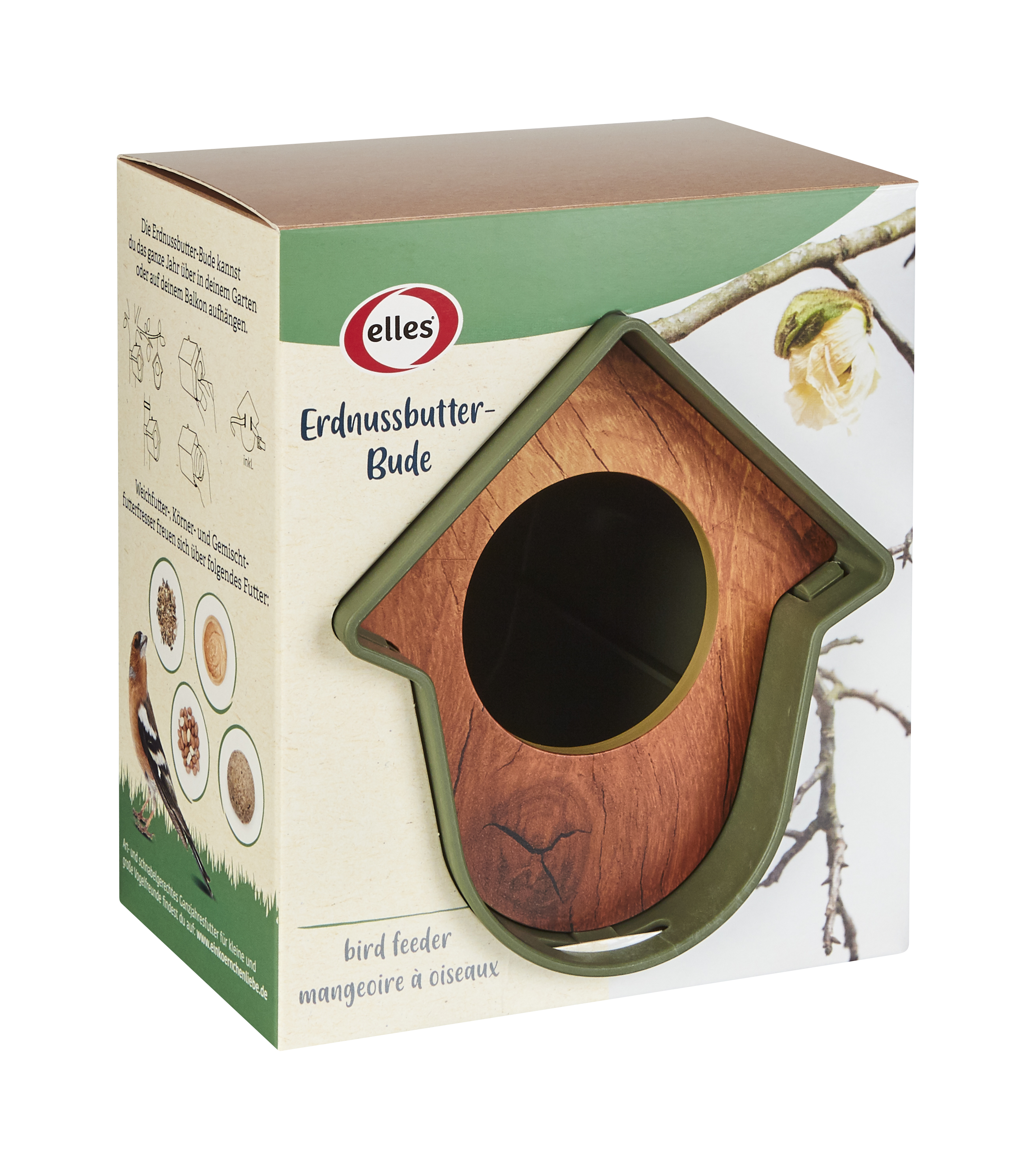 Elles Vogelfutterspender Erdnussbutter-Bude Elles Vogelfutterspender Erdnussbutter-Bude