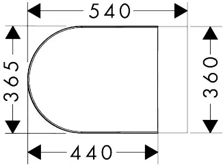 Hansgrohe Wand WC spülrandlos EluPura Tiefspüler weiß inkl. WC-Sitz 