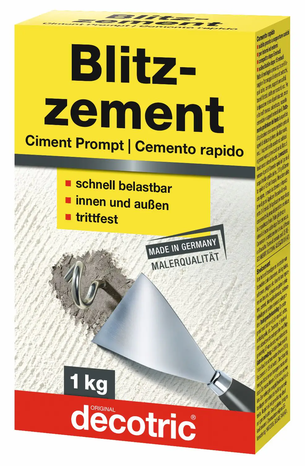 Decotric Blitzzement grau, 1 kg