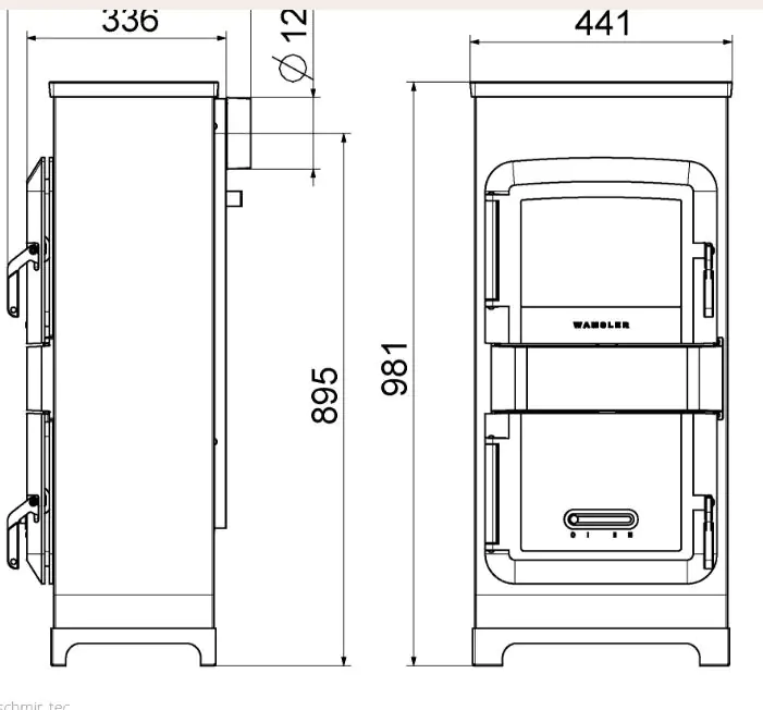 Wamsler Werkstattofen RH-8F schwarz kaschmir Stahl, 8 kW Wamsler Werkstattofen RH-8F schwarz kaschmir Stahl, 8 kW