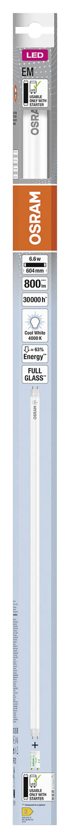 Osram LED Röhre T8 60 cm G13 6,6 W neutralweiß