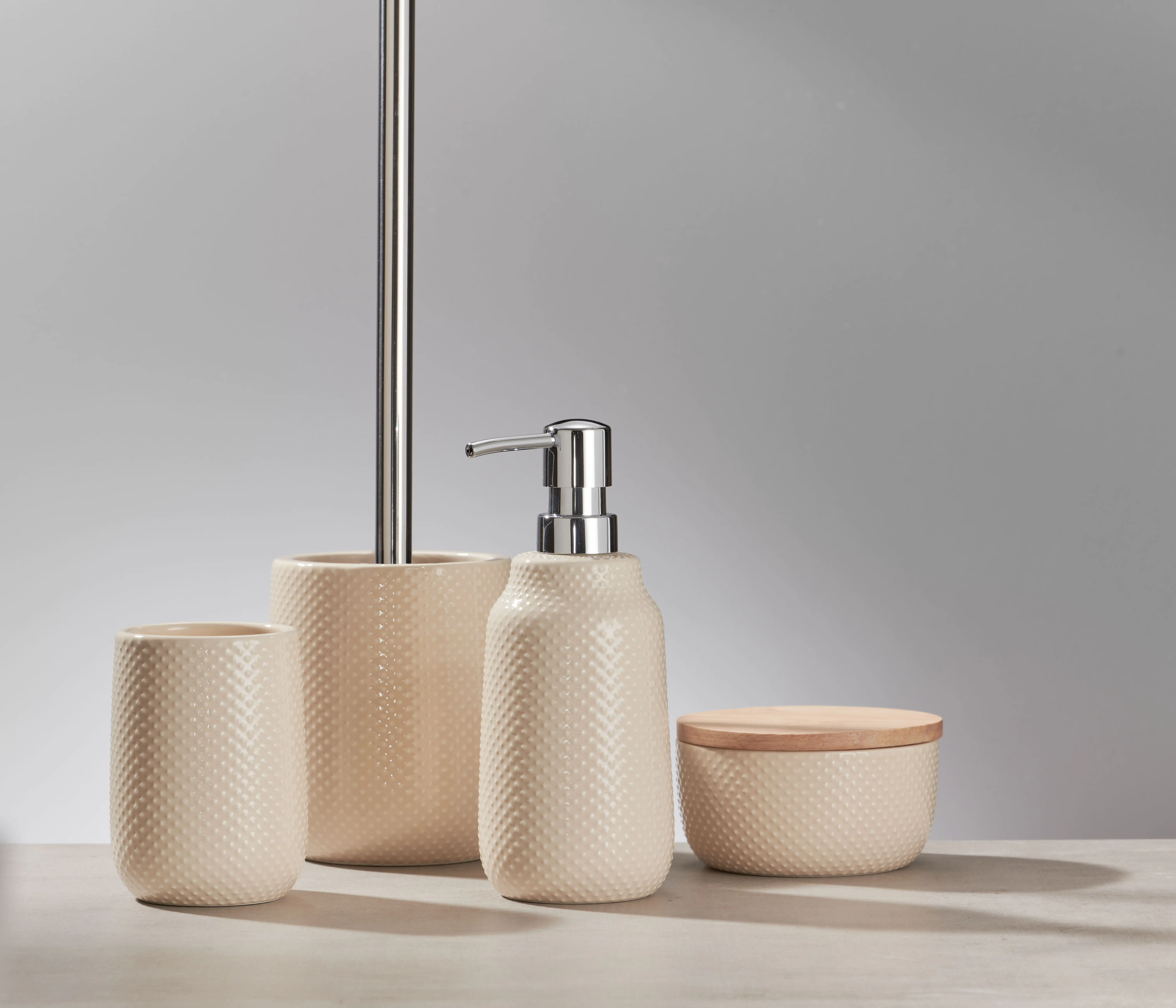 Kleine Wolke WC-Bürstenhalter Dotty sandbeige