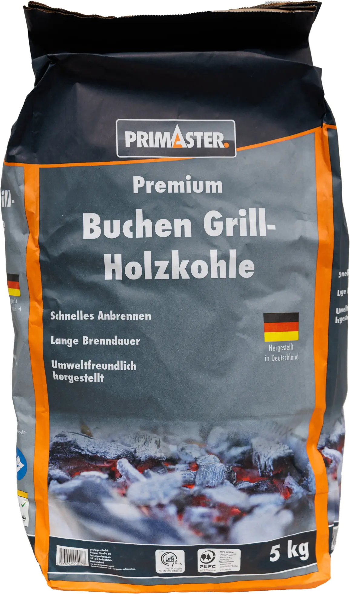 Primaster Holzkohle 5 kg, Buche Primaster Holzkohle 5 kg, Buche