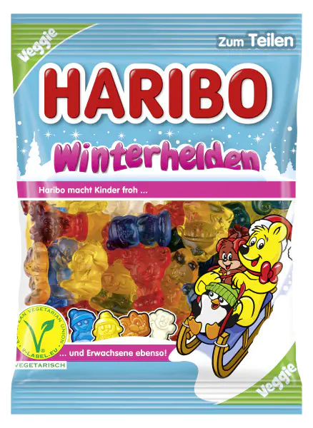 Haribo Gummibären Winterhelden Veggie 200 g Haribo Gummibären Winterhelden Veggie 200 g