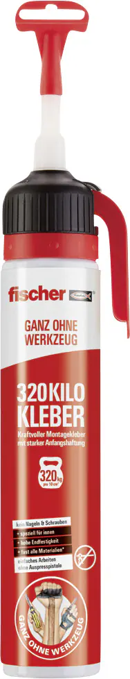 Fischer Montagekleber 200 ml Montagekleber mit starker Anfangshaftung