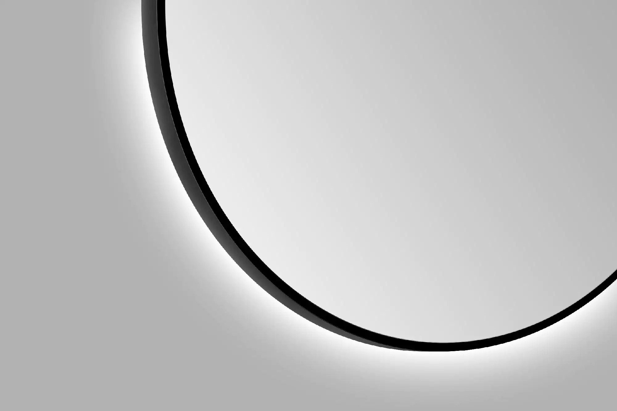 DSK LED Lichtspiegel Silver Globo Ø100 cm, schwarz