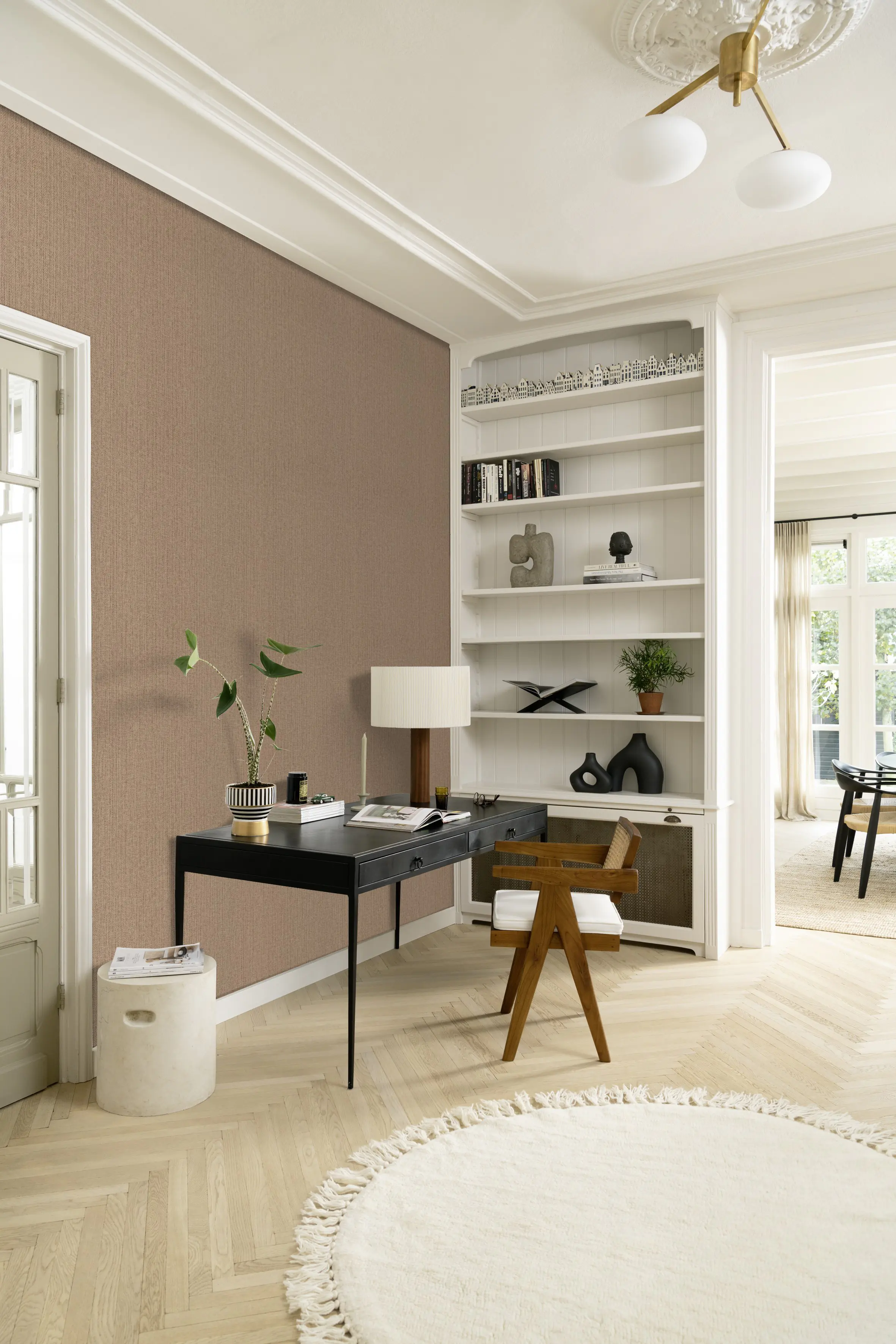 Rasch Vliestapete 407914 Kimono muster braun 10,05 x 0,53 m