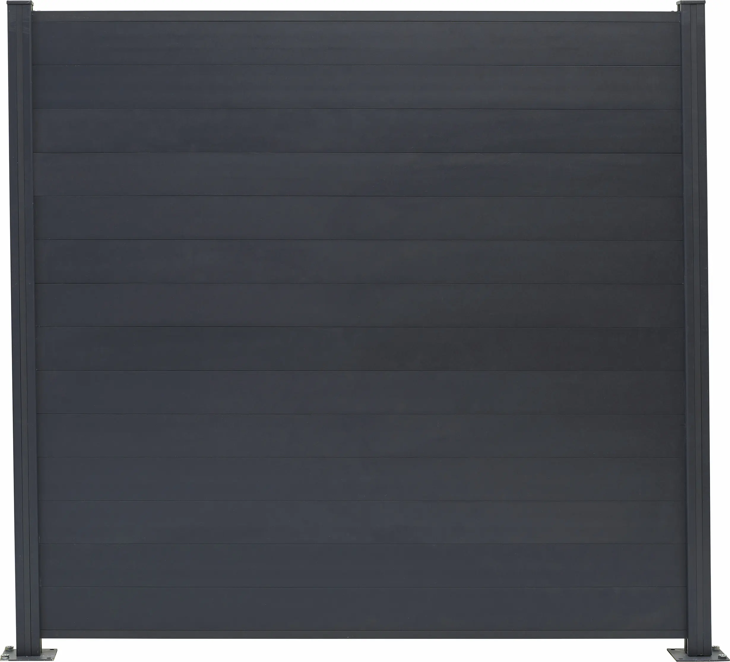 Floraworld Bodenplatte Zaunpfosten 15 x 15 x 20 cm anthrazit