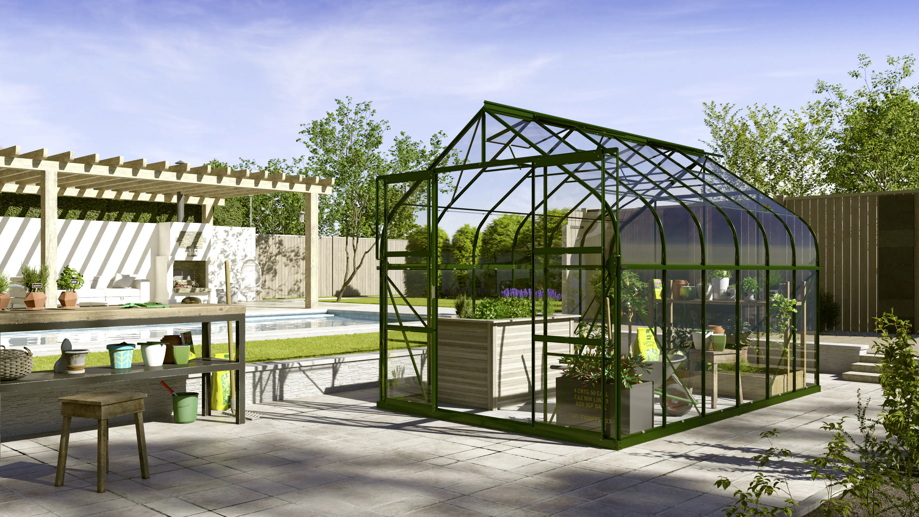 Vitavia Gewächshaus Dione 9900 264 x 383 cm 3 mm Sicherheitsglas