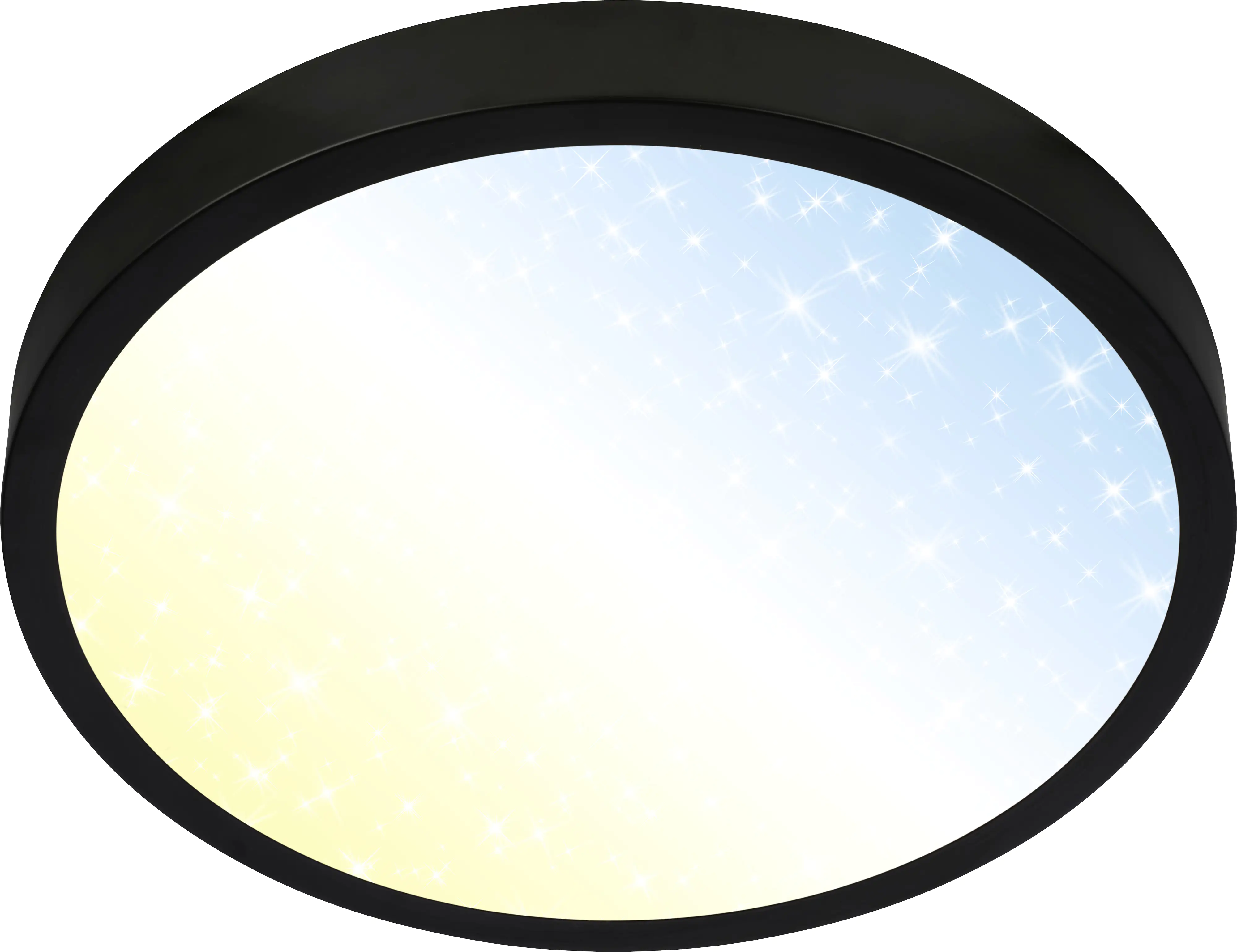 Briloner LED Panel Slim Ø 29,3 cm, schwarz, utraflach CCT