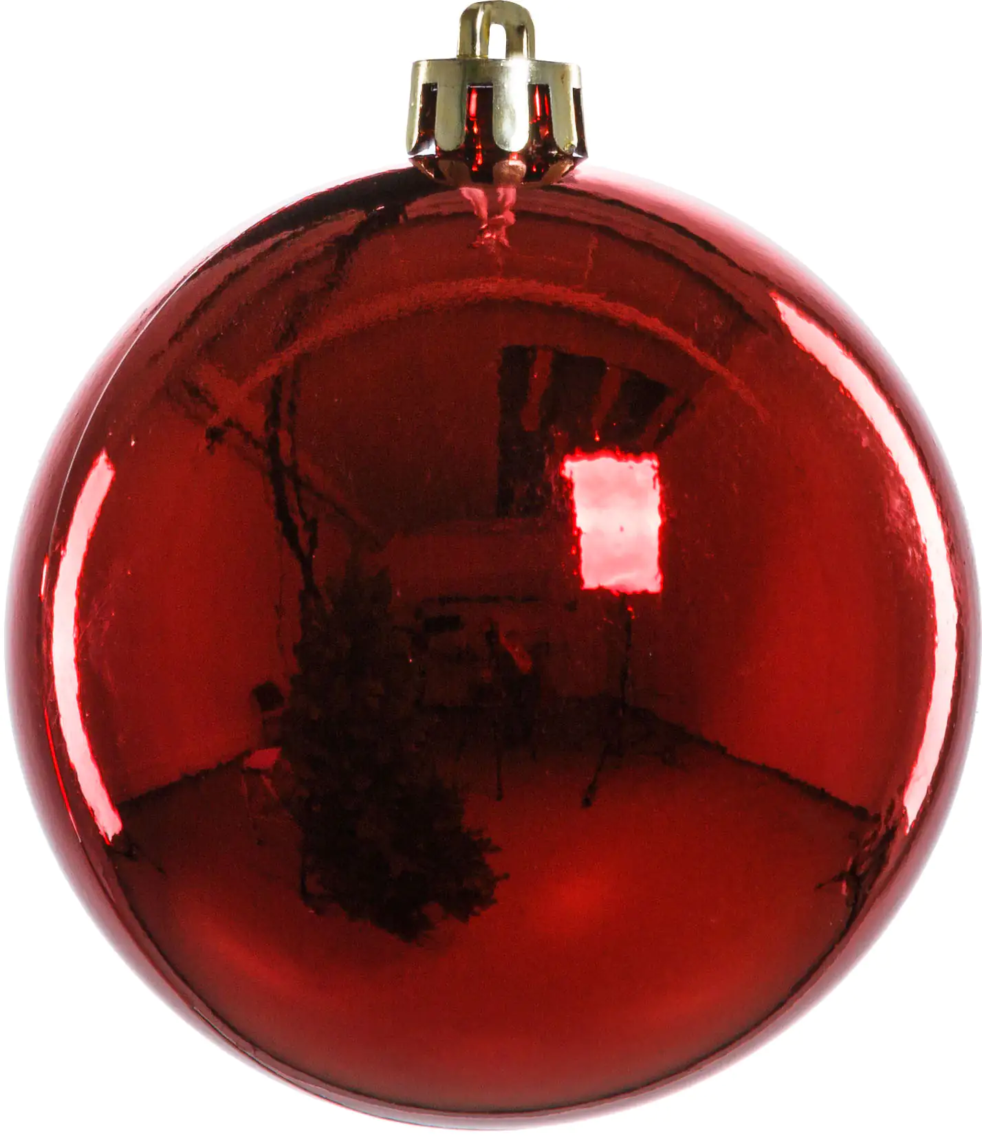 2076601527916_02 Trendline Weihnachtskugeln bruchfest, langlebig Ø 8 cm rot 6 Stück